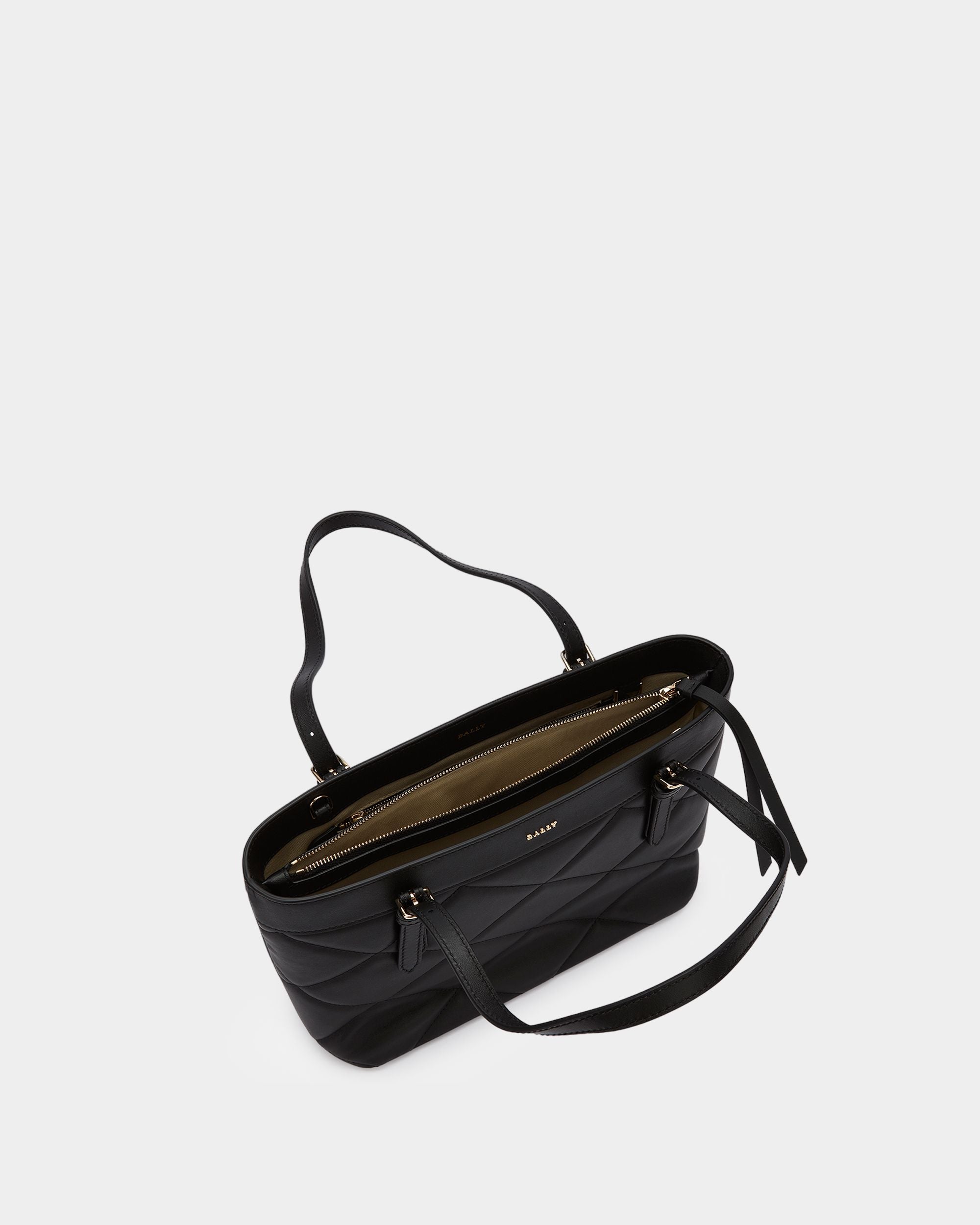 Women's Black Tote Bag - Damen - Bally - 04