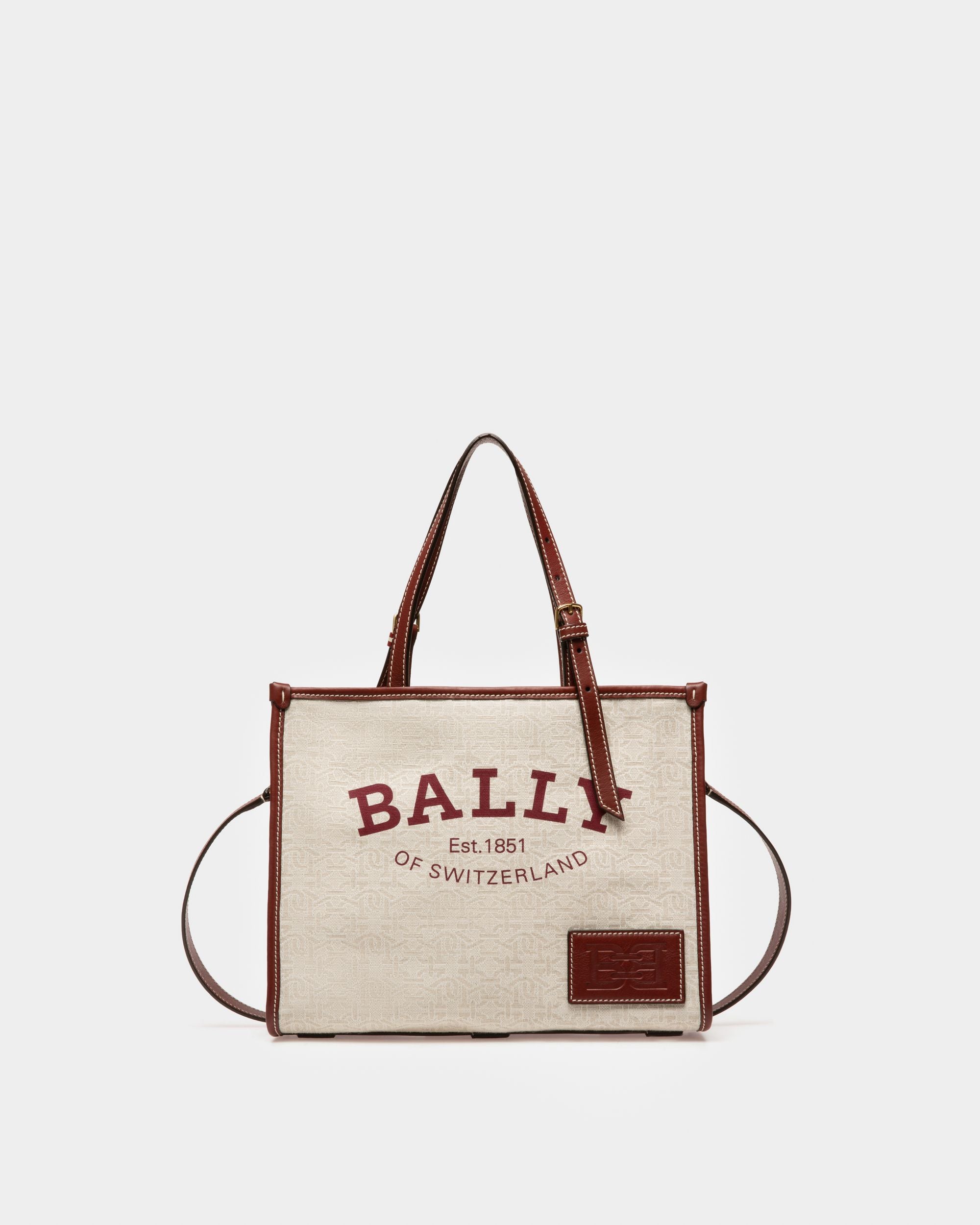 Calie Small Shopper Aus Naturfarbenem Leinen - Damen - Bally - 01