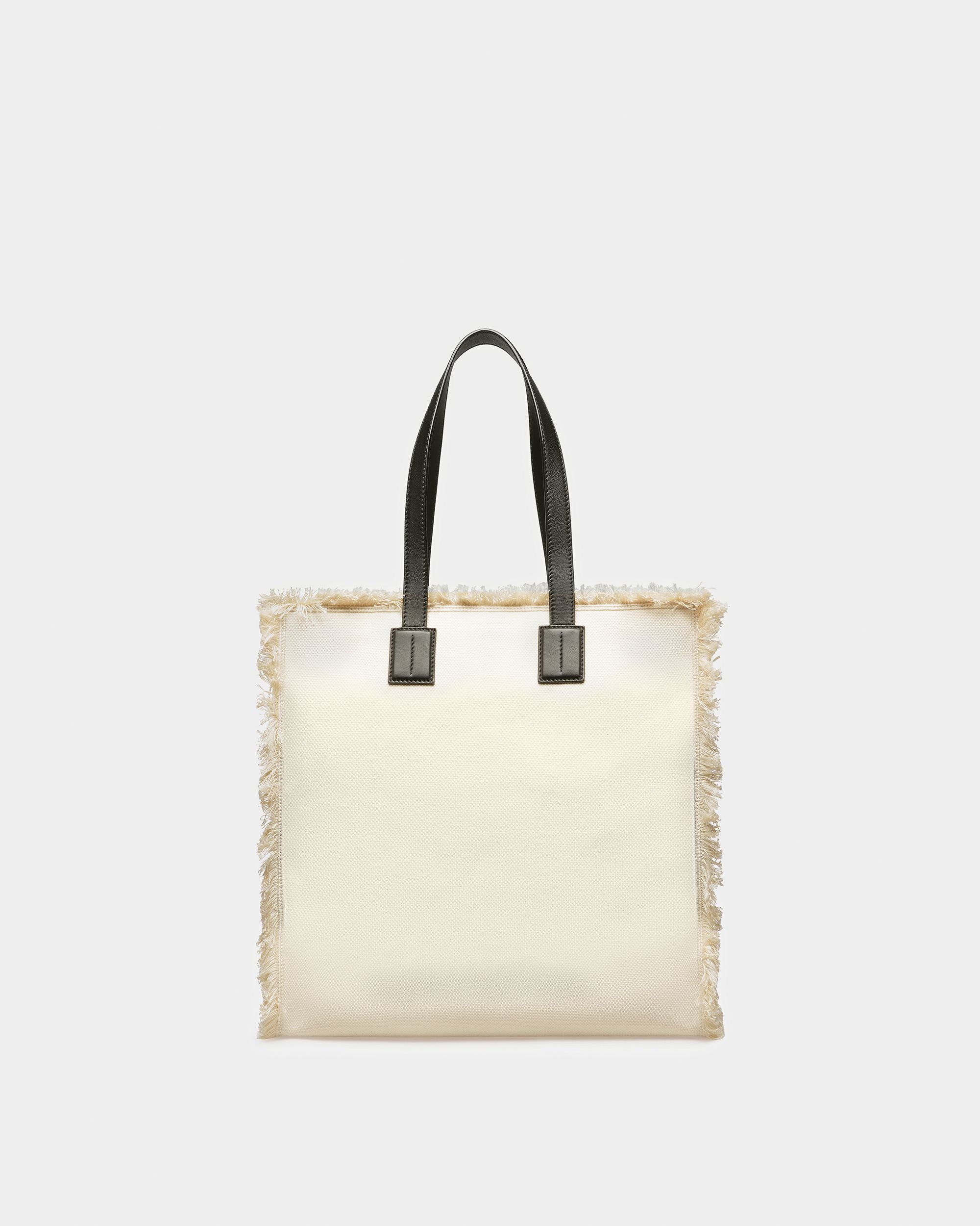 Crystalia Tragetasche Aus Canvas In Natur Und Schwarz - Damen - Bally - 02