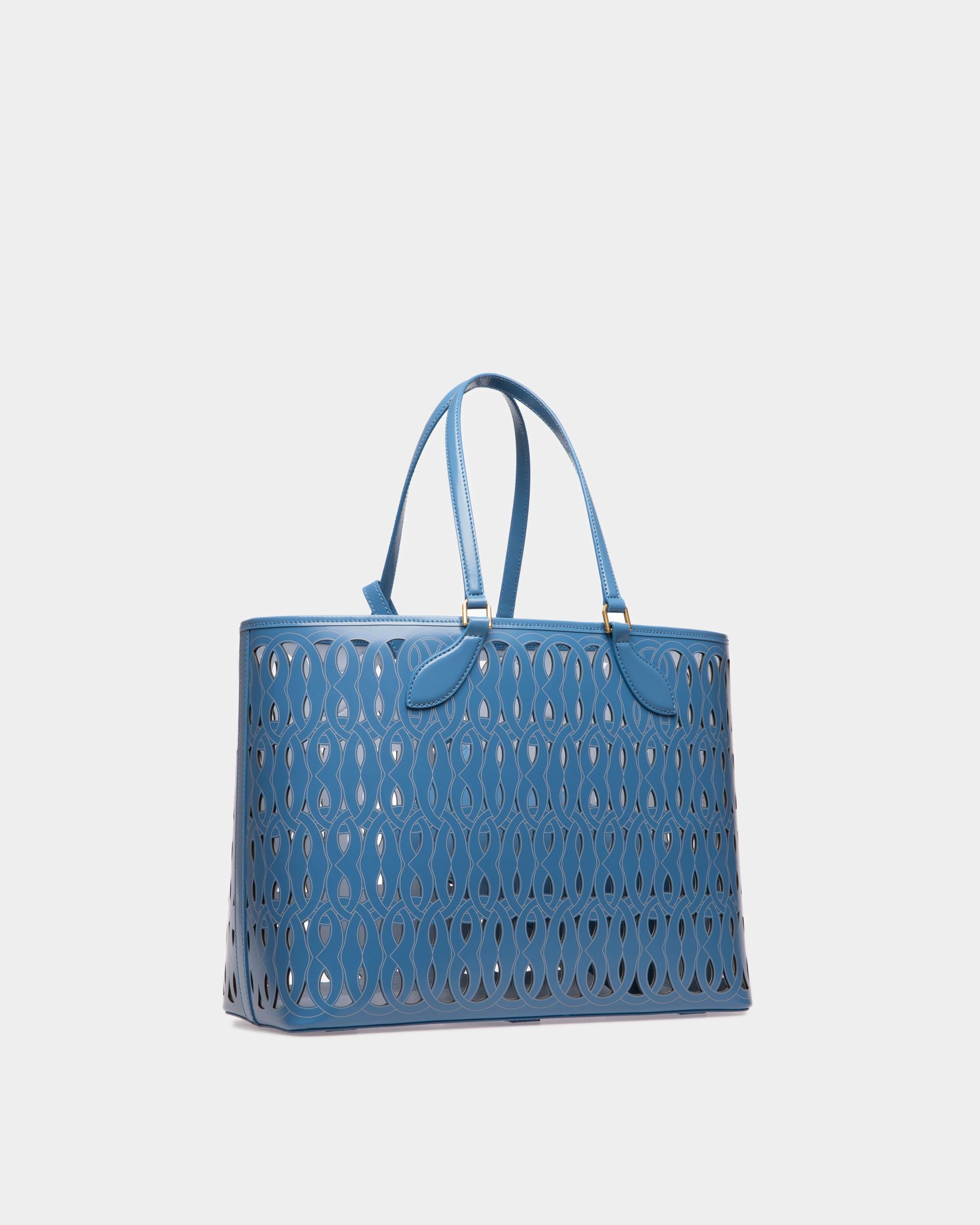 Lago Tragetasche Aus Blauem Leder - Damen - Bally - 03