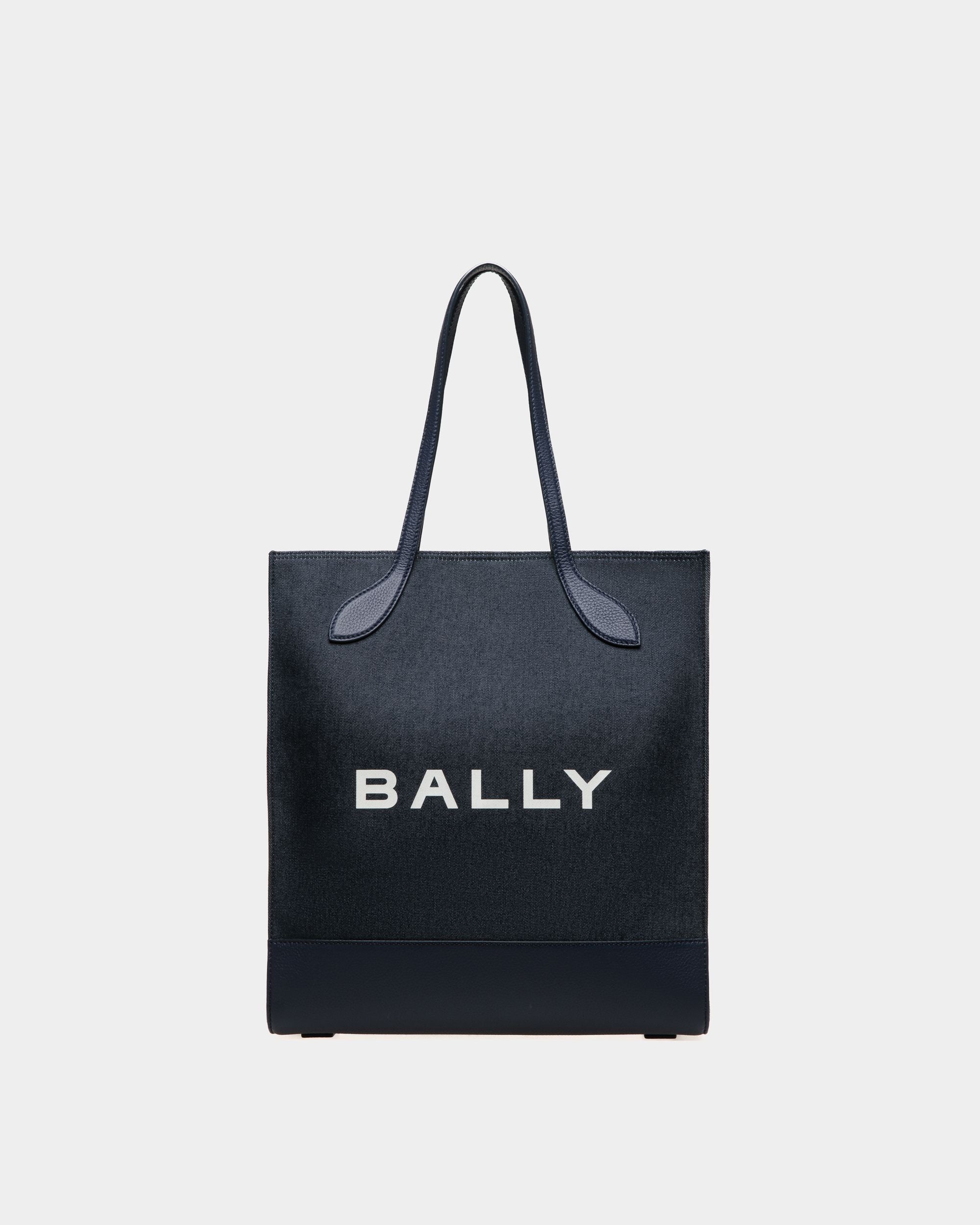Bar Tragetasche Aus Blauem Stoff - Damen - Bally - 01