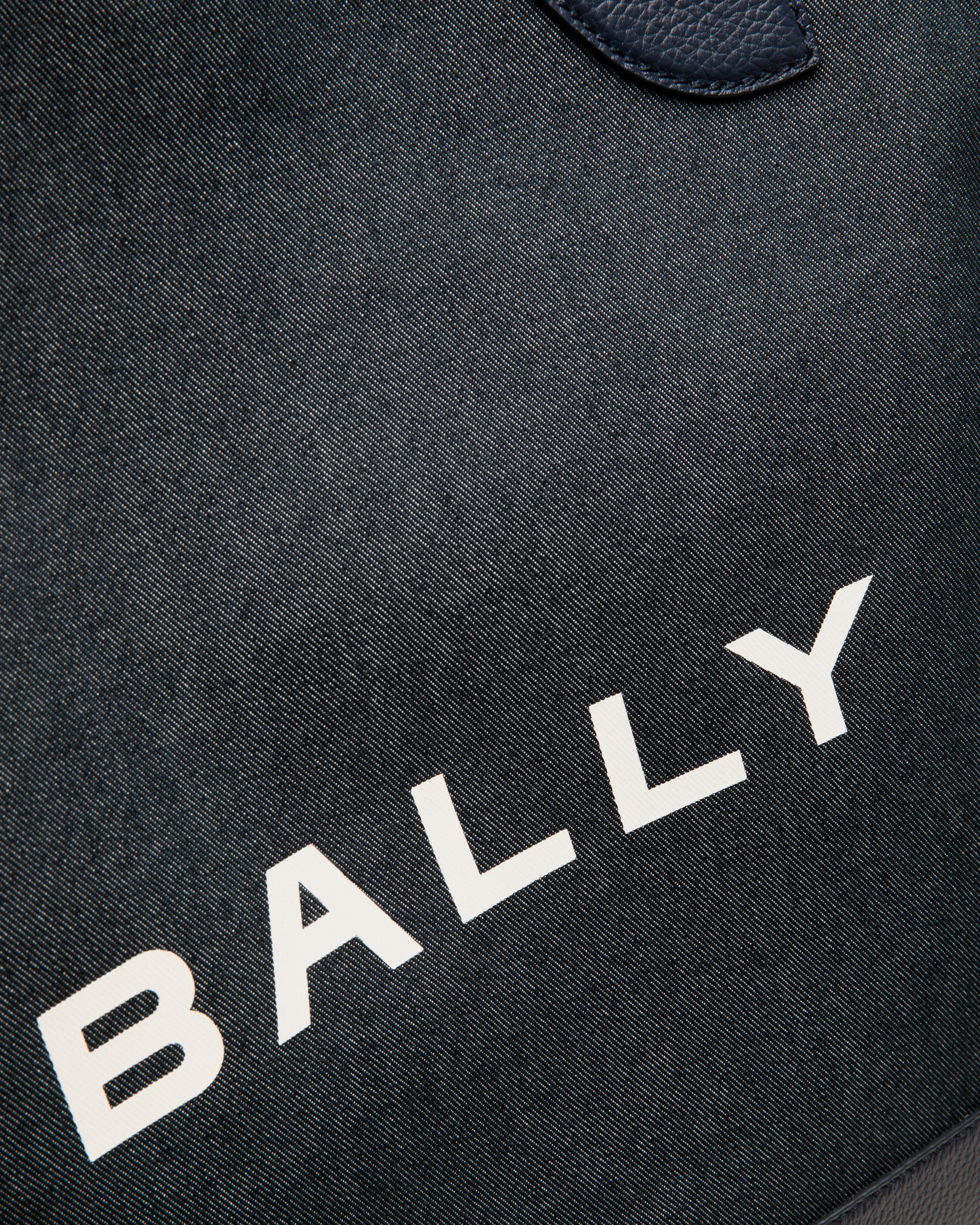 Bar Tragetasche Aus Blauem Stoff - Damen - Bally - 05