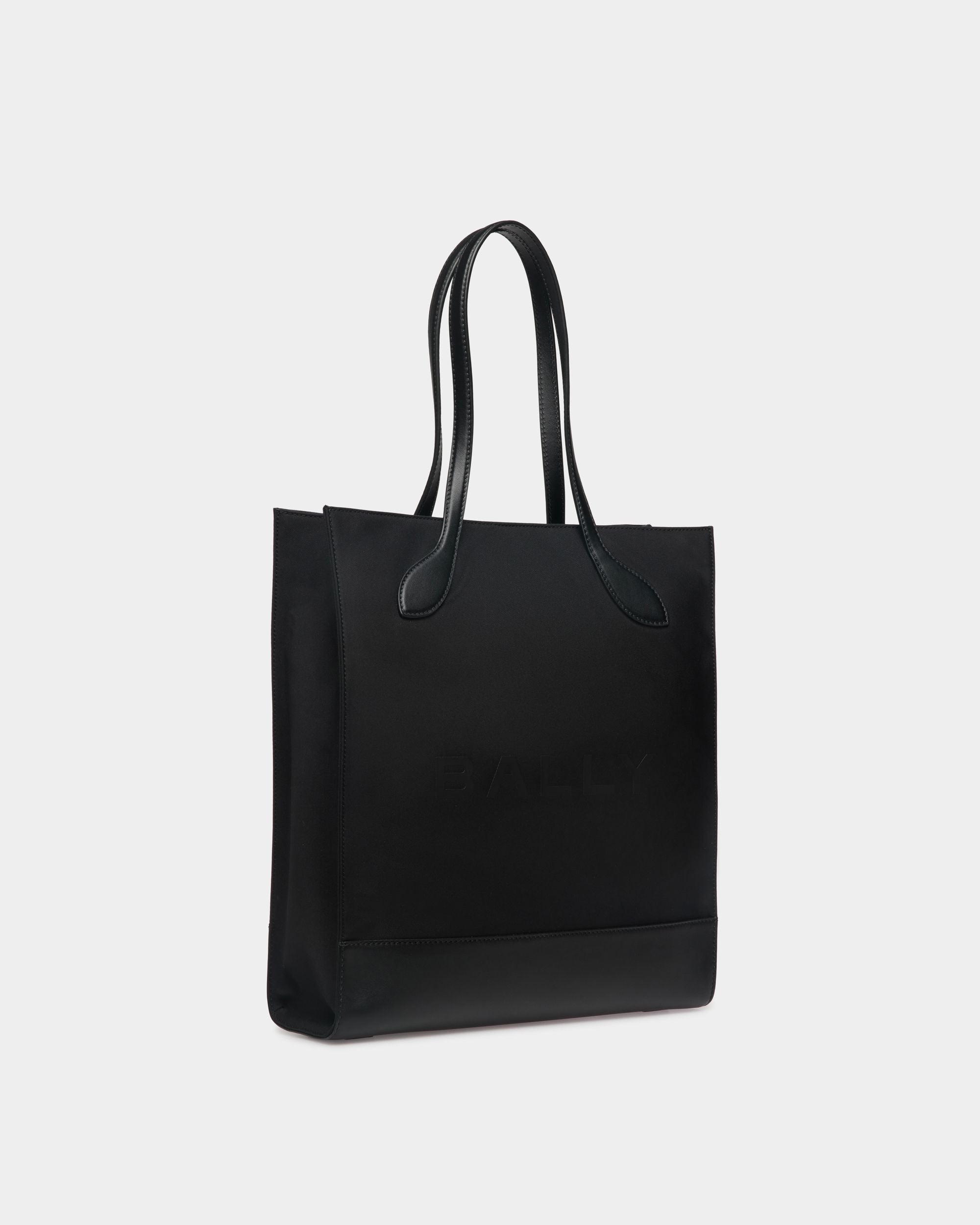 Bar Tragetasche Aus Nylon Und Leder In Schwarz - Damen - Bally - 04