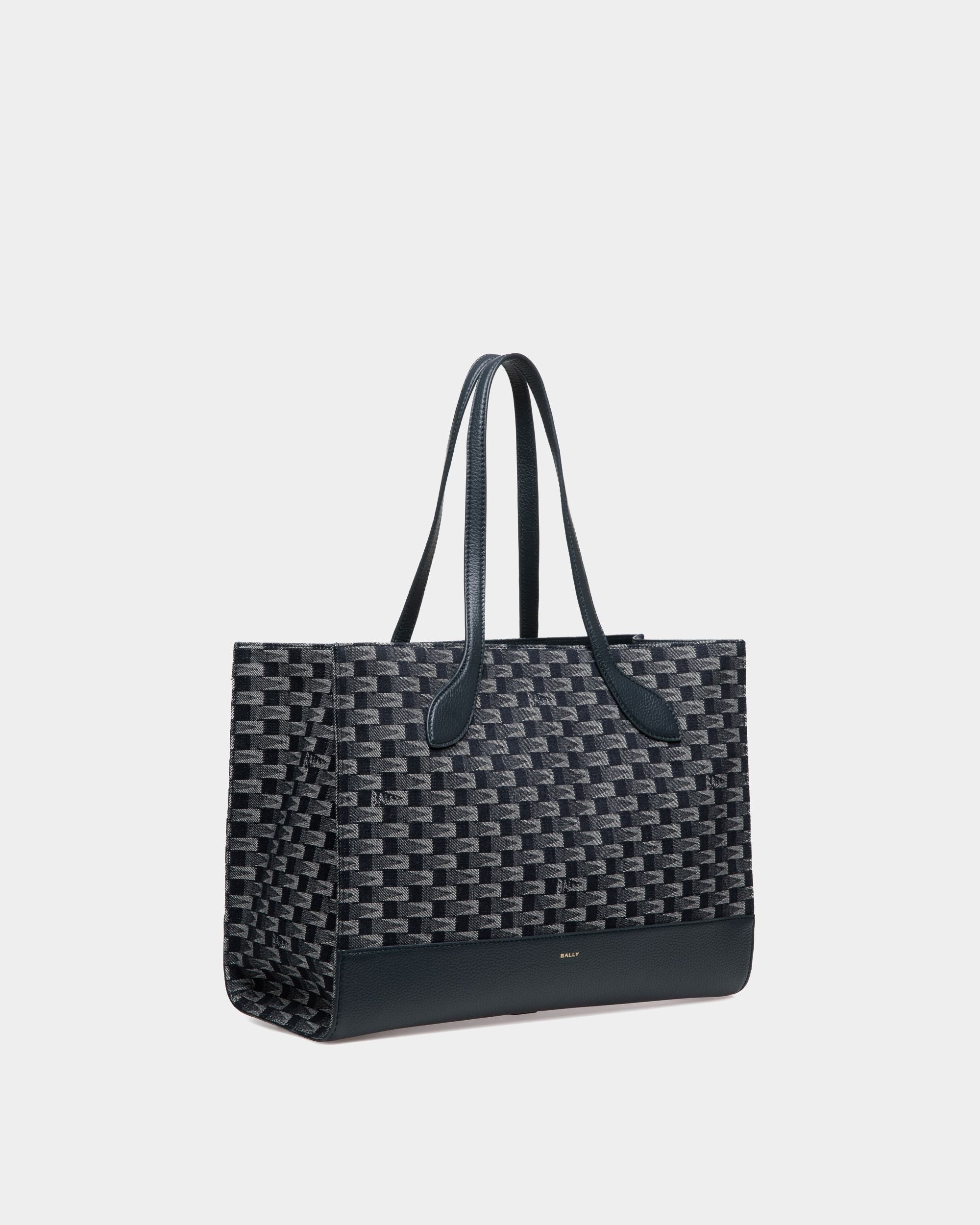 Pennant Tragetasche Aus Denim Mit Pennant-Motiv - Damen - Bally - 03