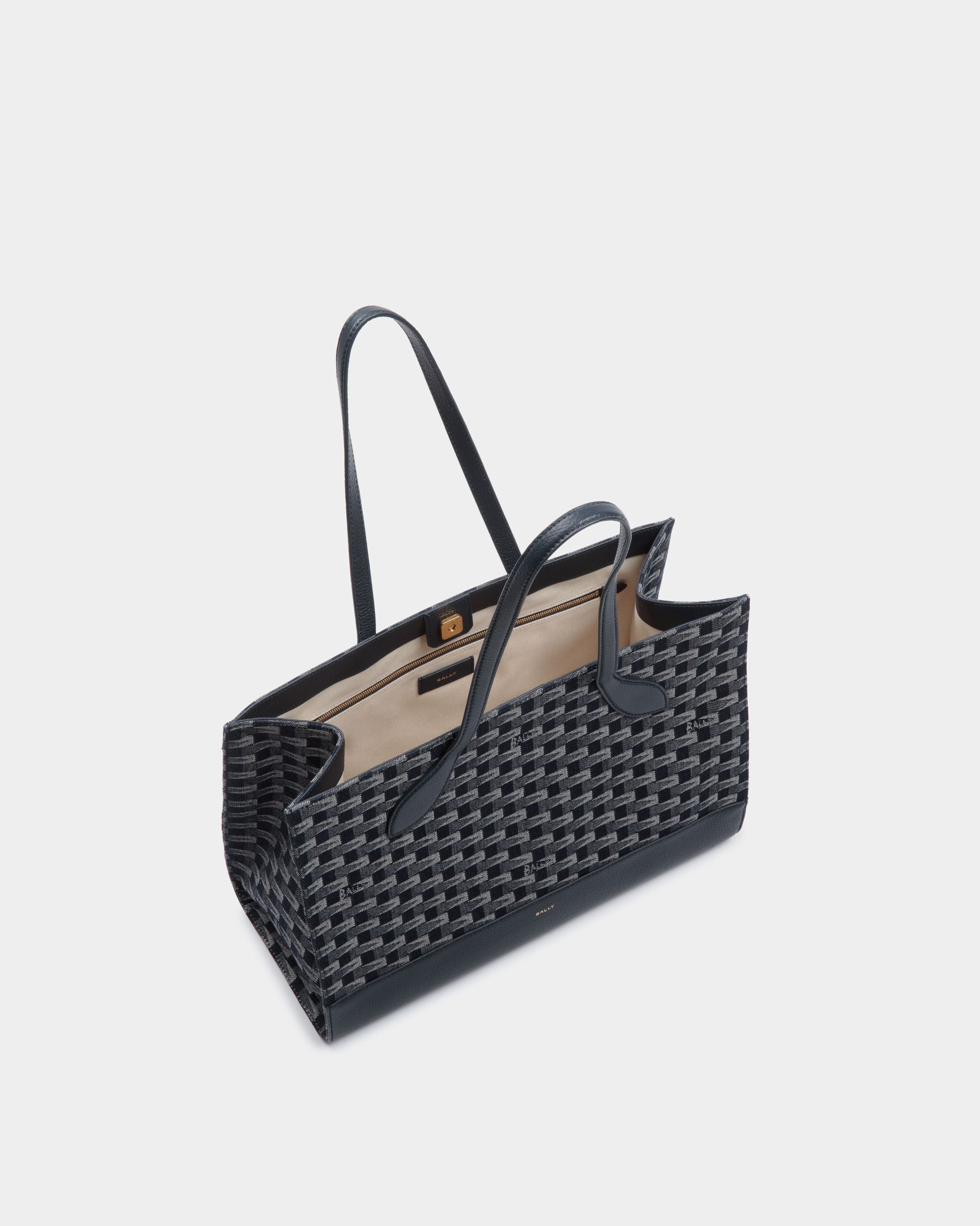 Pennant Tragetasche Aus Denim Mit Pennant-Motiv - Damen - Bally - 04
