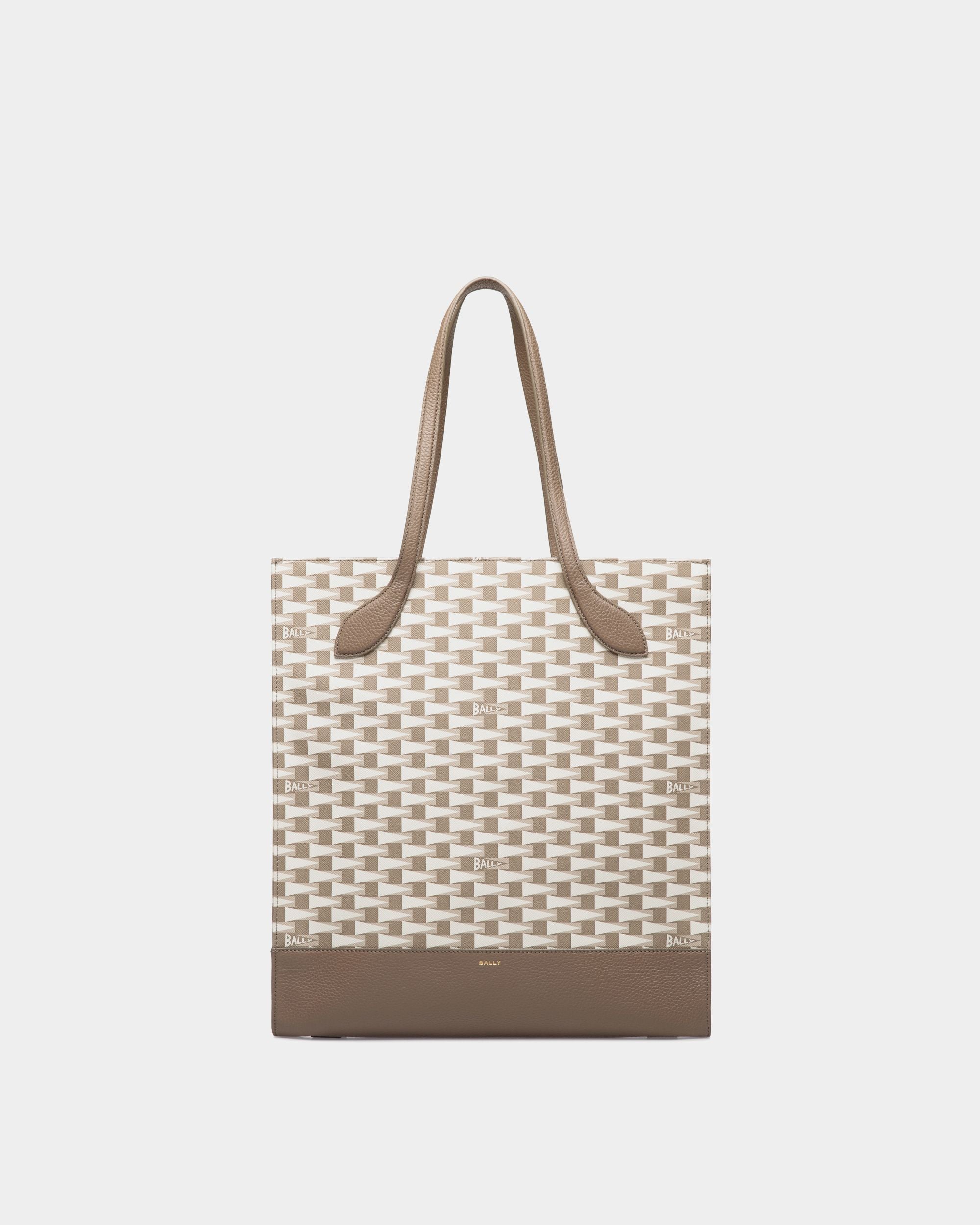 Keep On Tragetasche Aus TPU In Taupe Mit Pennant-Print - Damen - Bally - 01