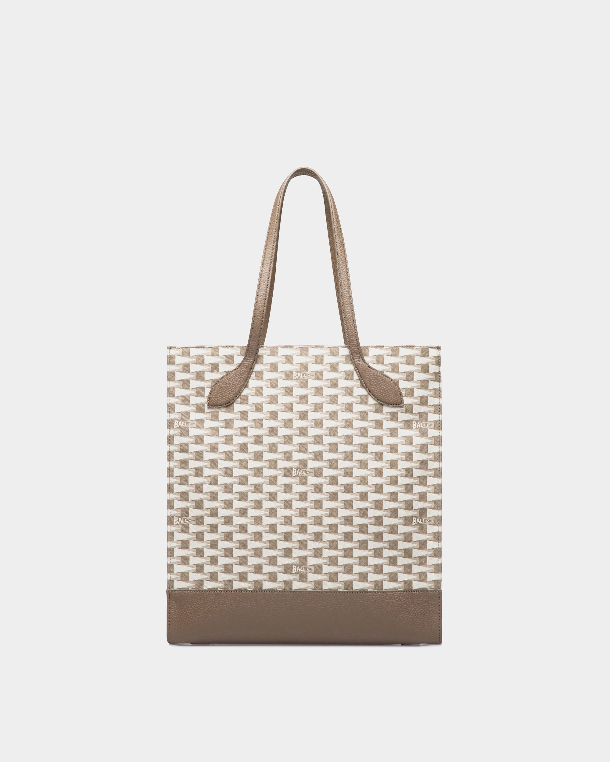 Keep On Tragetasche Aus TPU In Taupe Mit Pennant-Print - Damen - Bally - 02