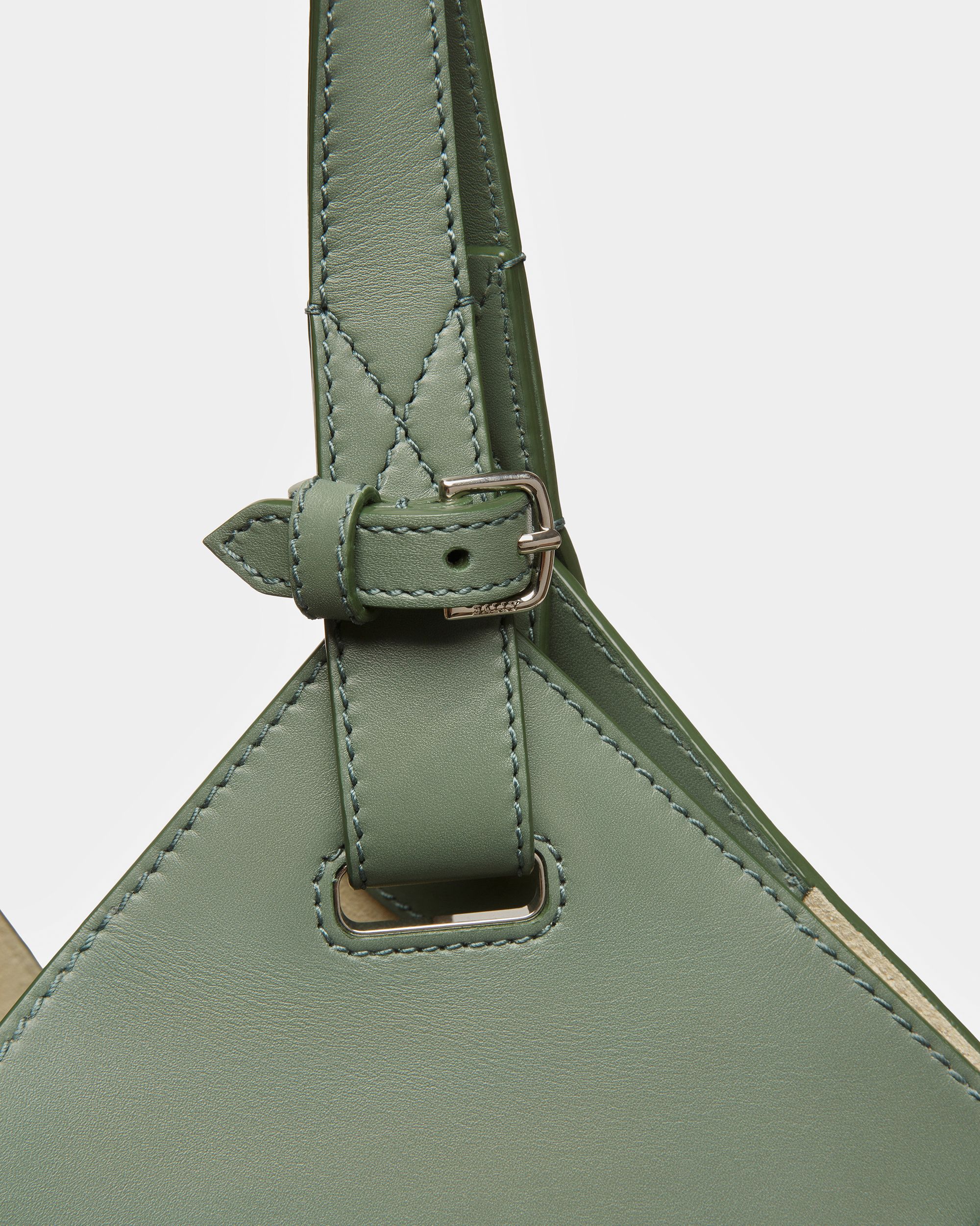 Ahria Tragetasche Aus Leder In Salbei - Damen - Bally - 05
