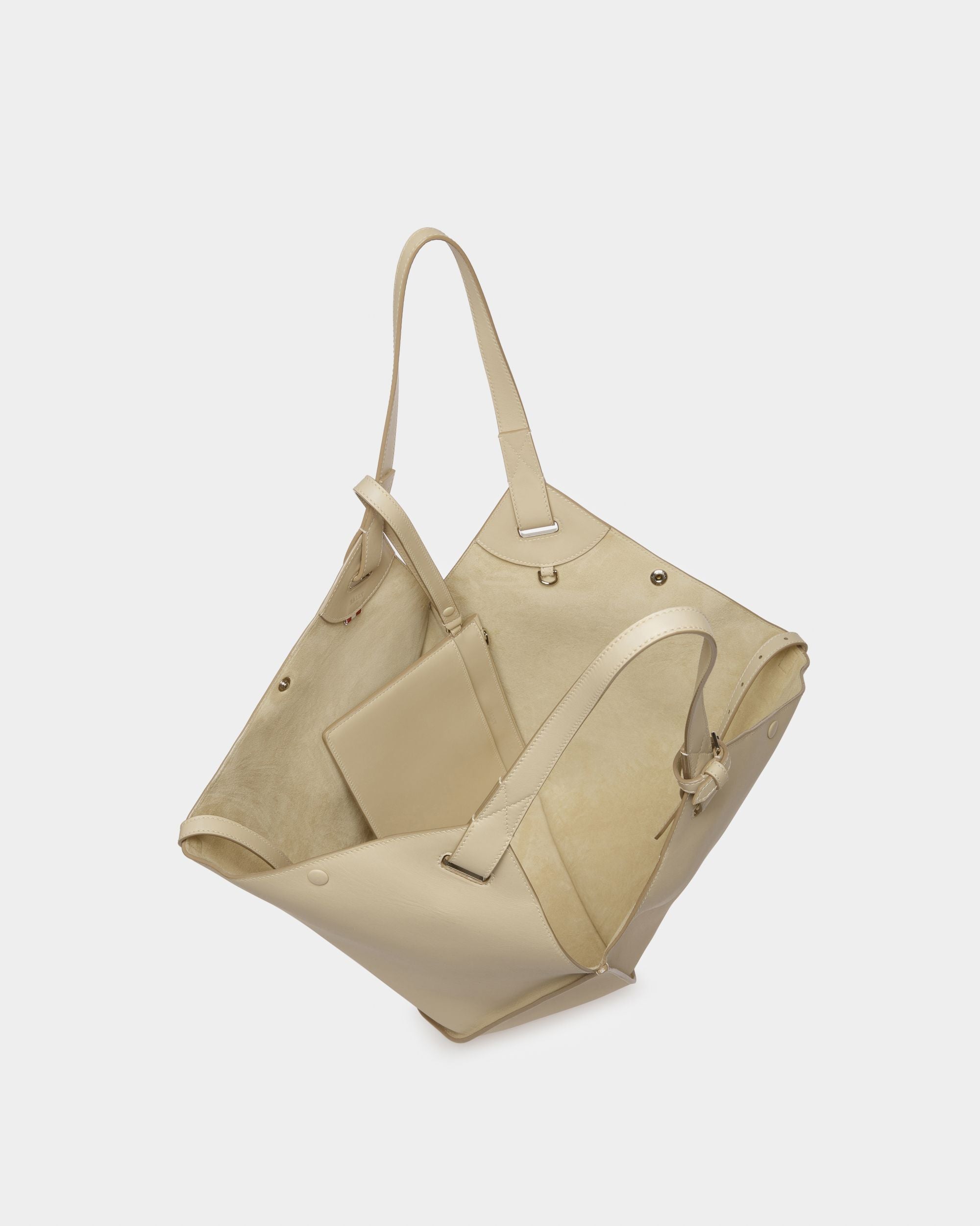 Ahria Shopper Aus Hellbeigem Leder - Damen - Bally - 04