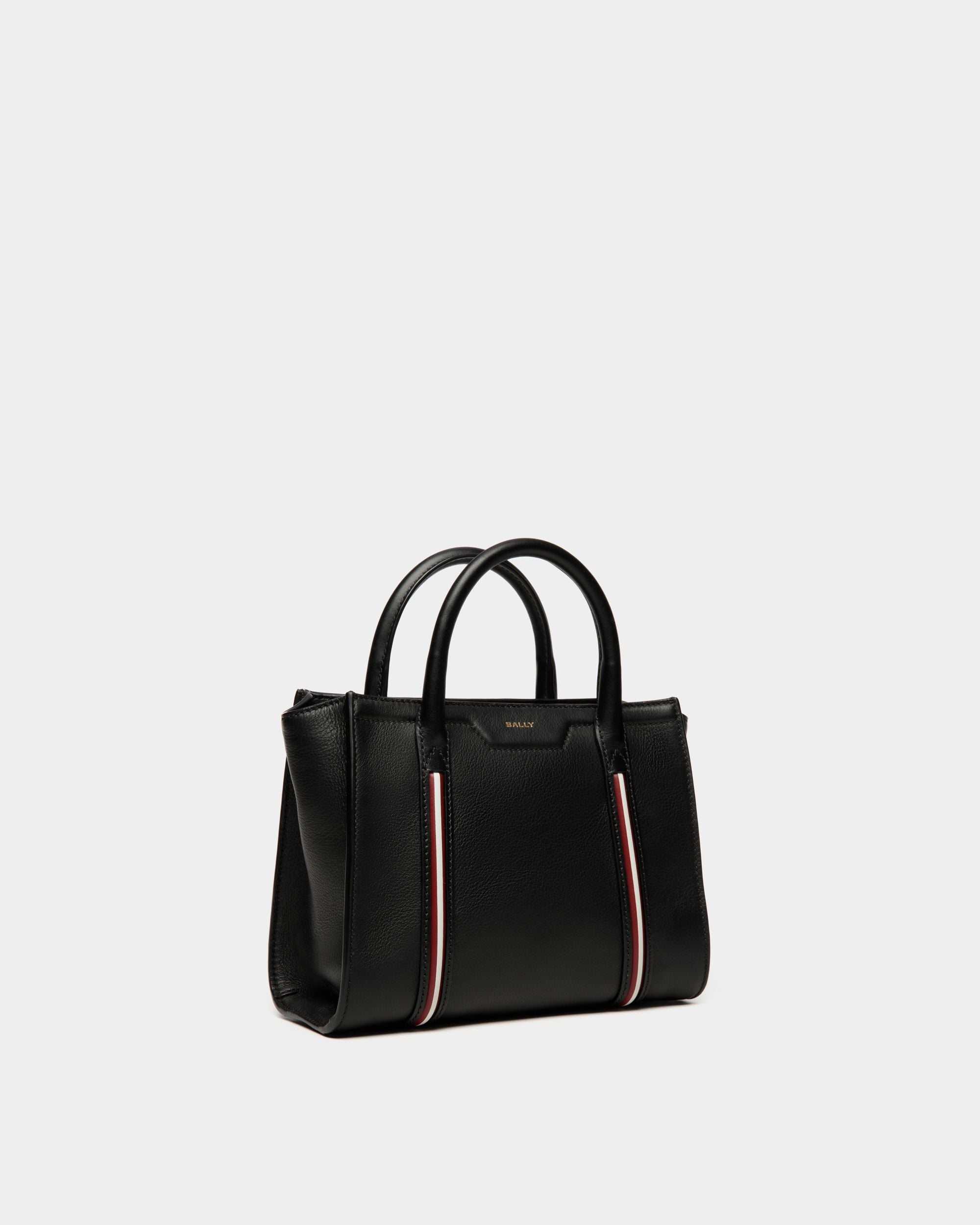 Kleine Code Tragetasche Aus Leder In Schwarz - Damen - Bally - 03