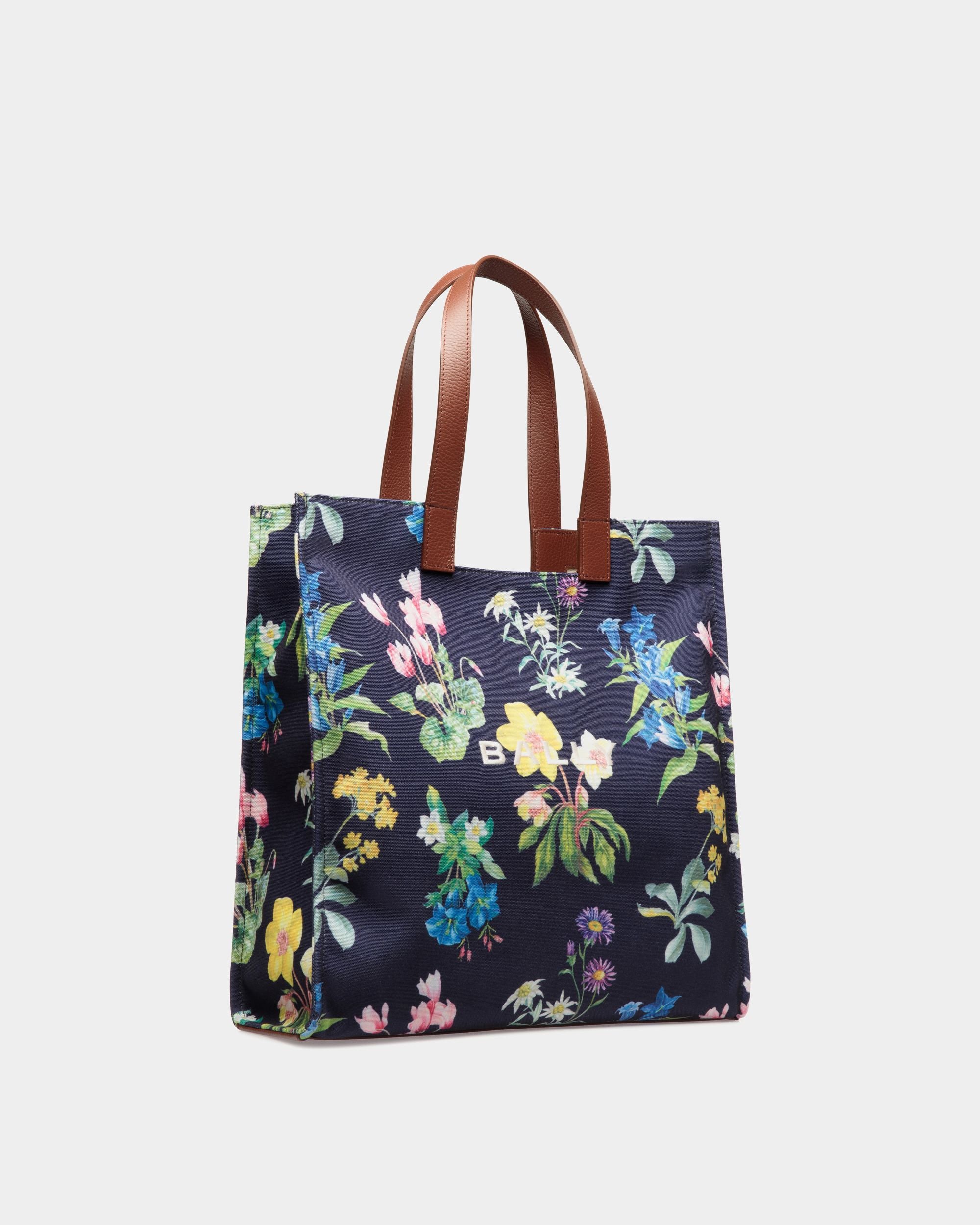 Easy Bally Tragetasche Für Damen Aus Canvas Und Leder Mit Mountain Flower-Print - Damen - Bally - 04