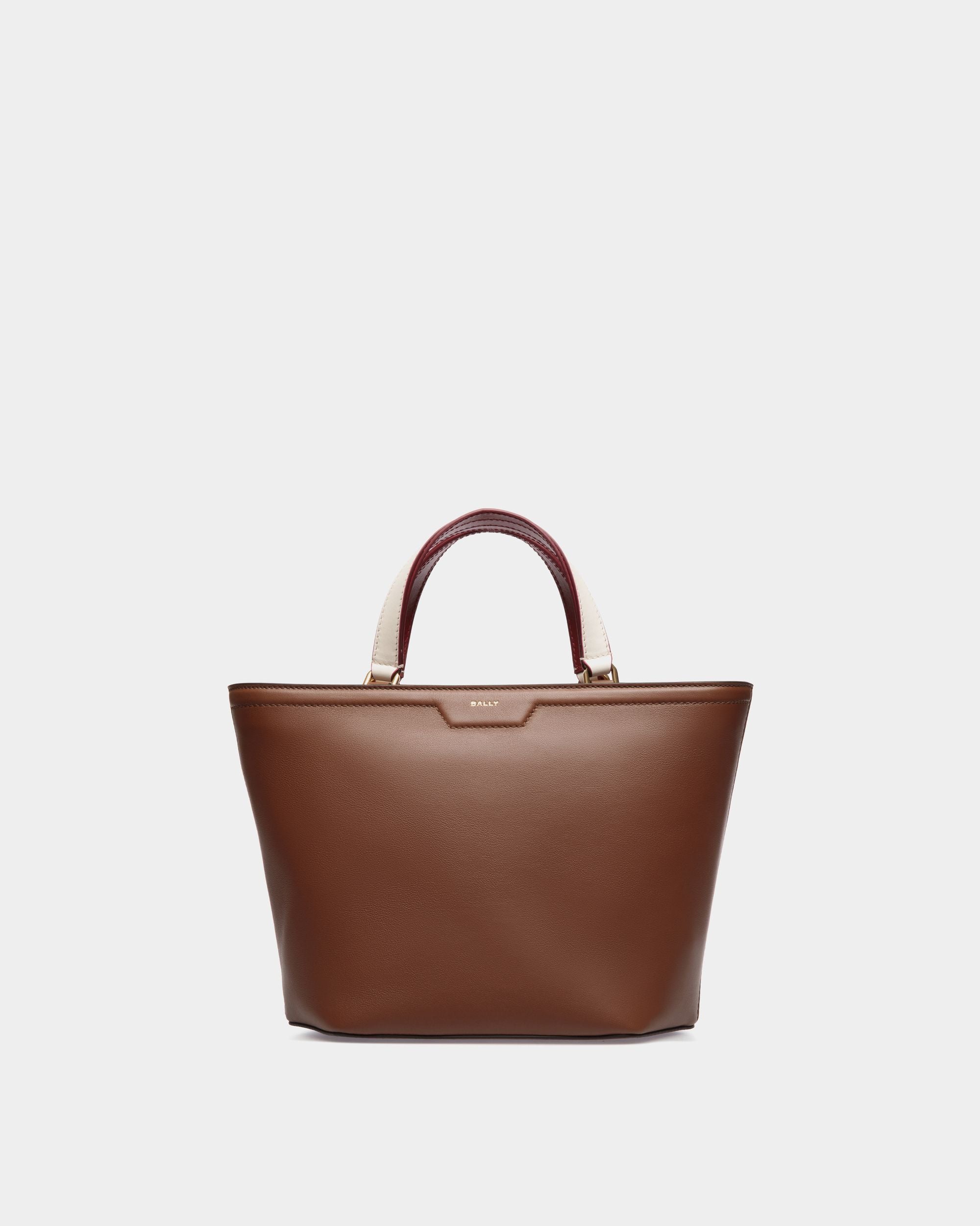 Kleine Code Tragetasche Aus Leder In Braun - Damen - Bally - 01