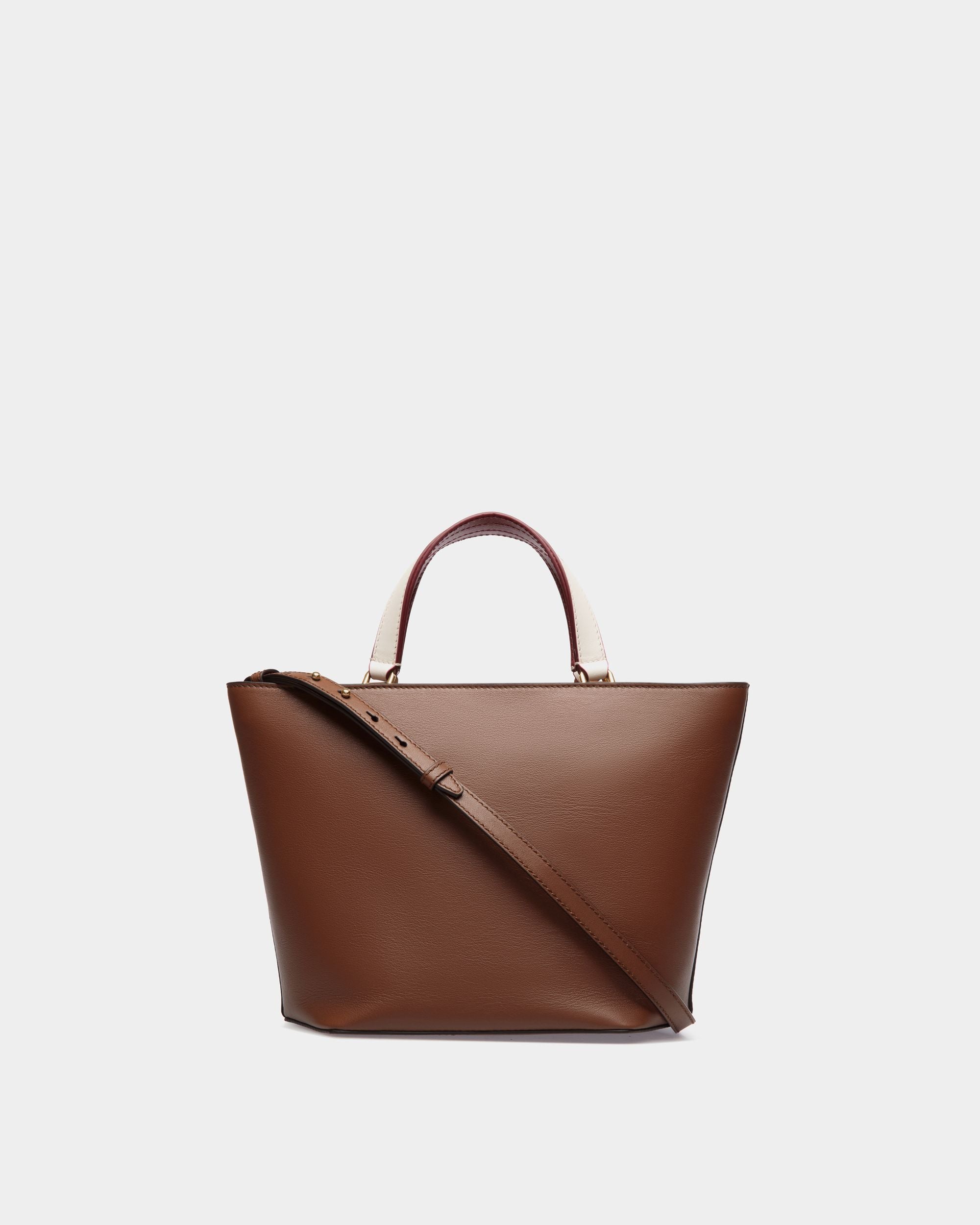 Kleine Code Tragetasche Aus Leder In Braun - Damen - Bally - 02