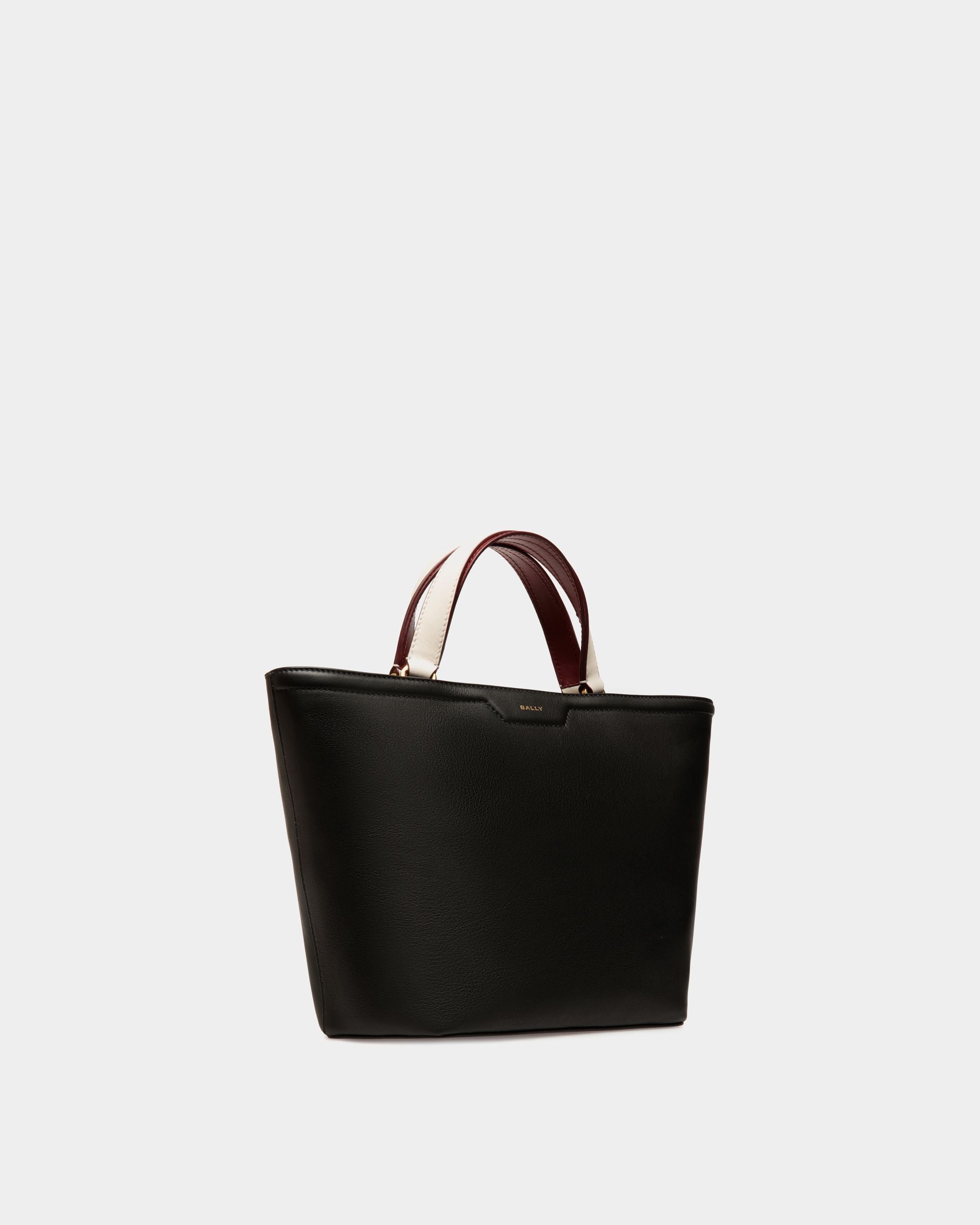 Kleine Code Tragetasche Aus Leder In Schwarz - Damen - Bally - 03