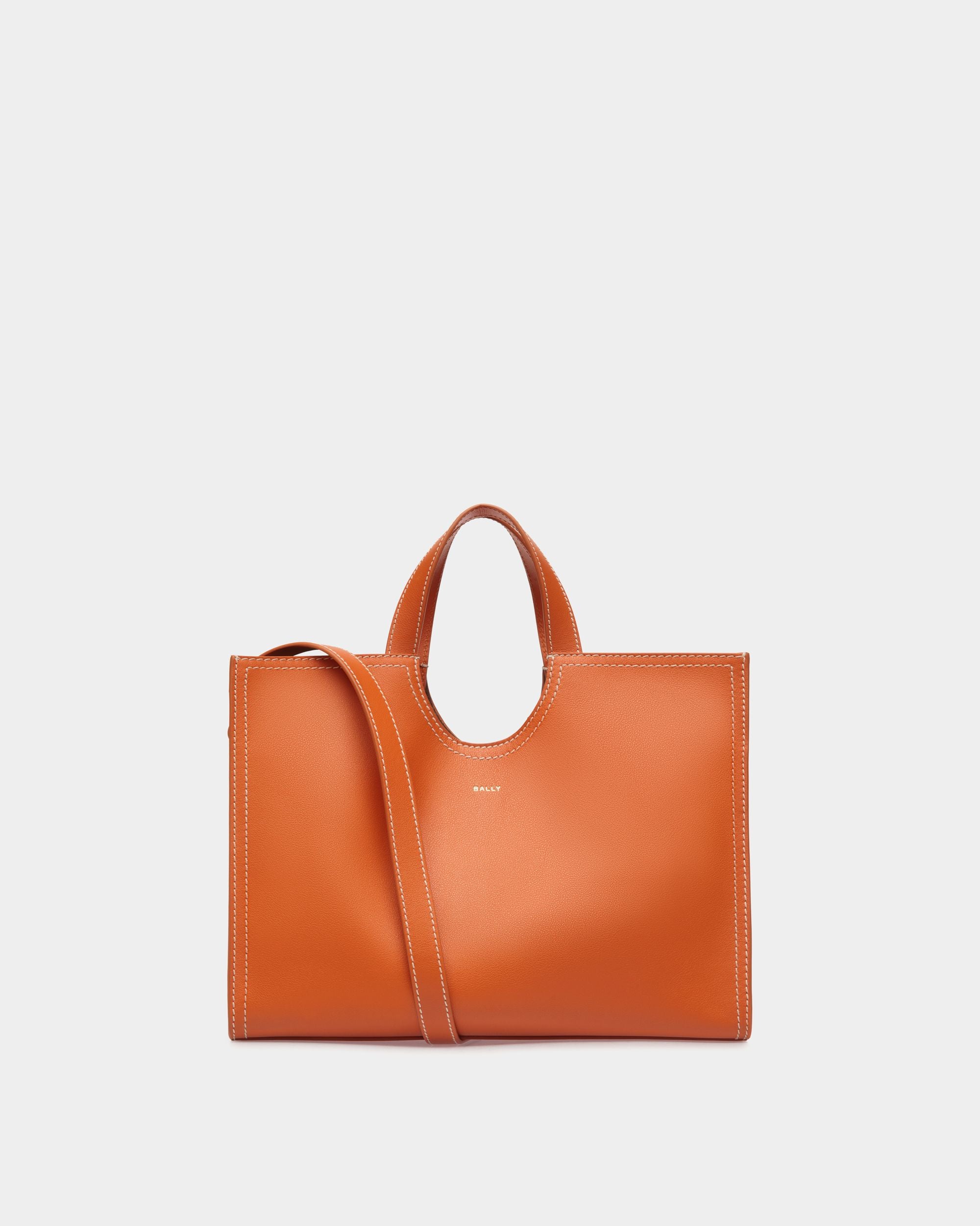 Easy Bally Tragetasche Aus Leder In Koi Orange - Damen - Bally - 01