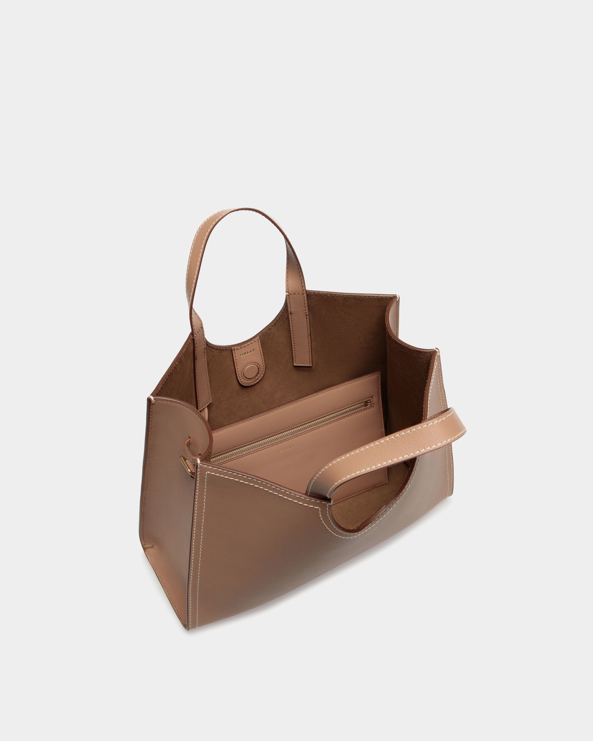 Easy Bally Tragetasche Aus Leder In Praline Beige - Damen - Bally - 05