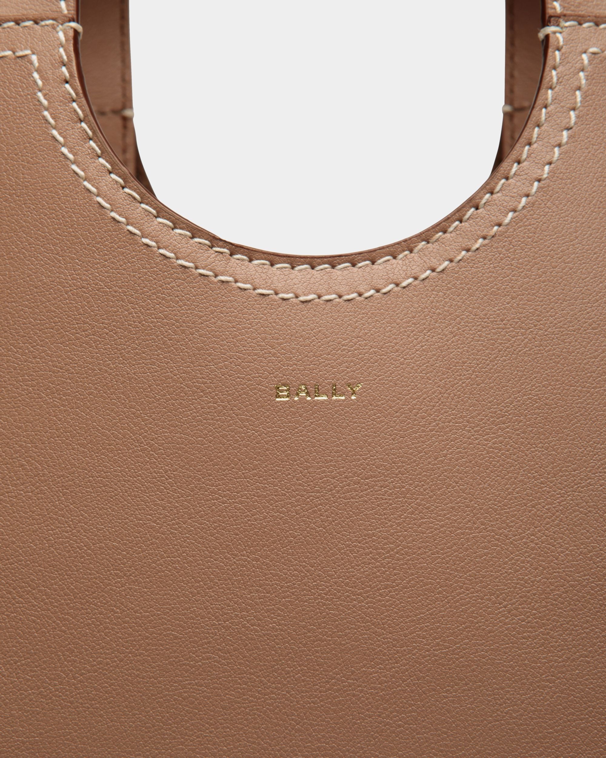 Easy Bally Tragetasche Aus Leder In Praline Beige - Damen - Bally - 06