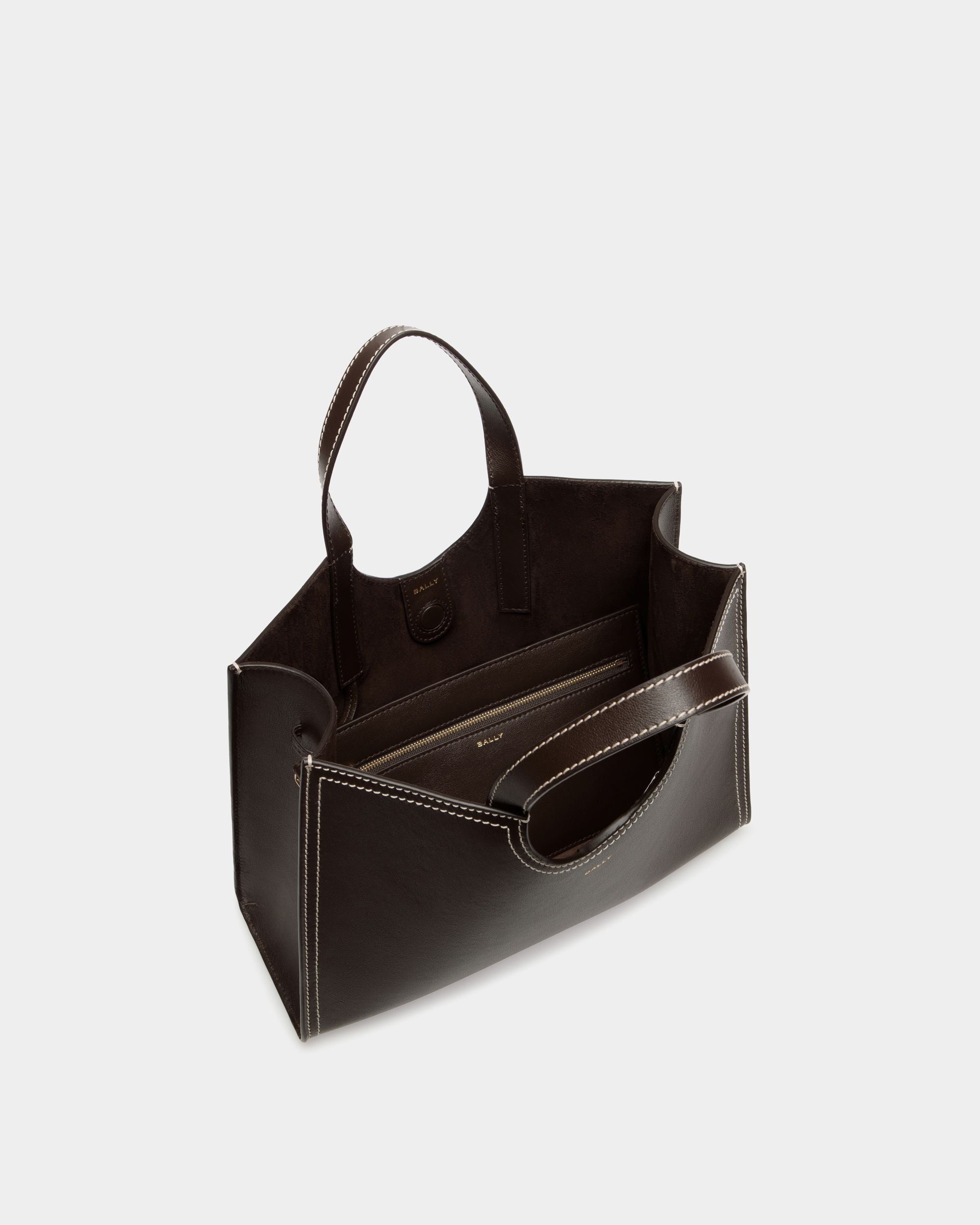 Easy Bally Tragetasche Aus Leder In Ebenholzschwarz - Damen - Bally - 05