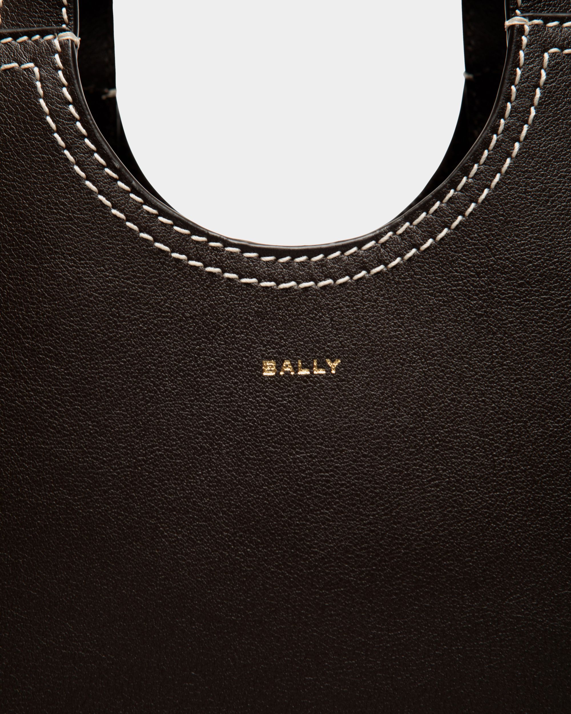 Easy Bally Tragetasche Aus Leder In Ebenholzschwarz - Damen - Bally - 06
