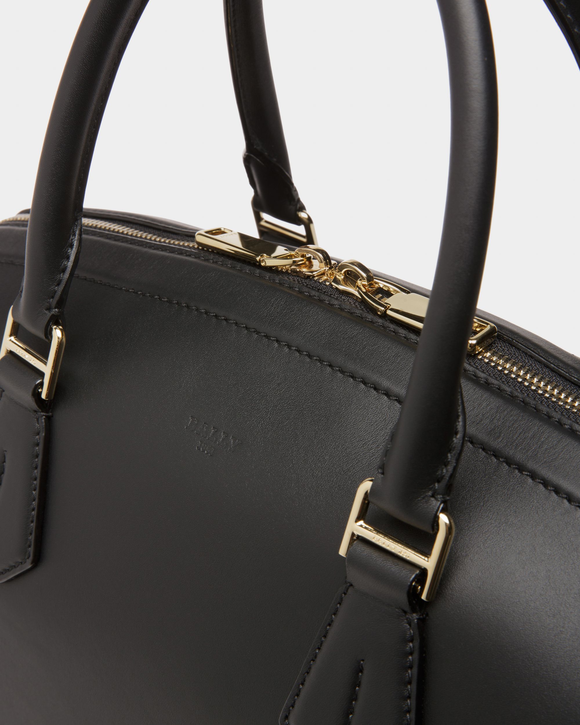 Saffi Henkeltasche Aus Schwarzem Leder - Damen - Bally - 04
