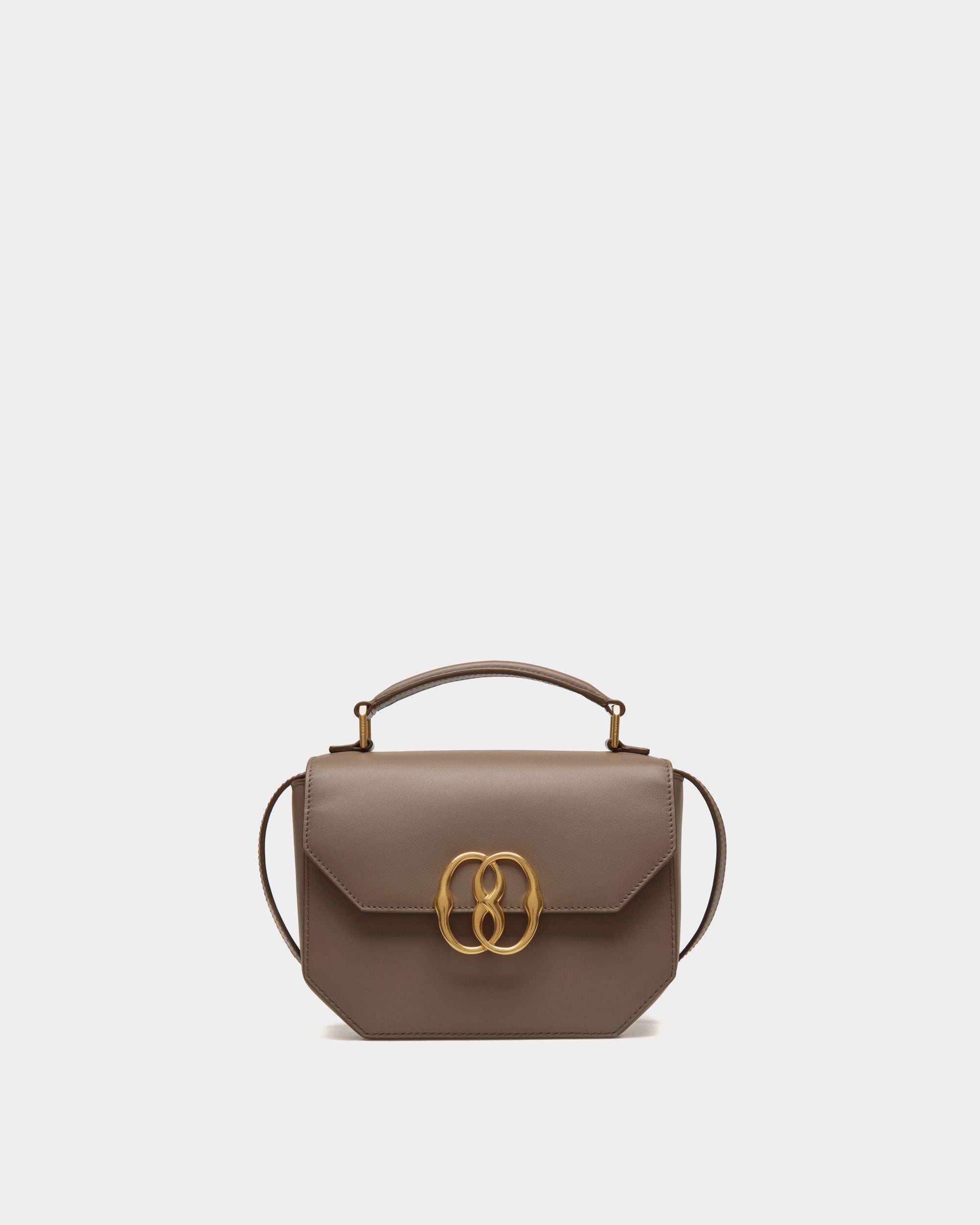 Emblem Minibag Aus Leder In Beige - Damen - Bally - 01