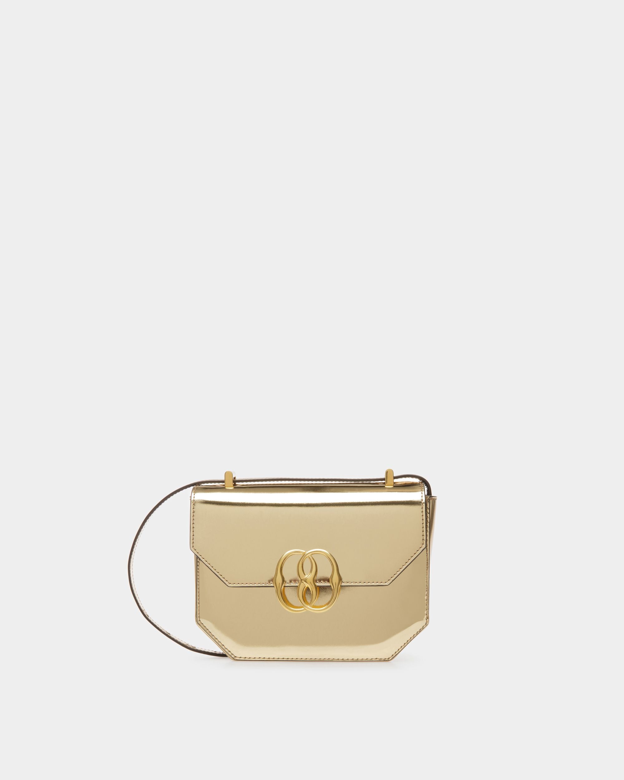 Emblem Minibag Aus Goldfarbenem Leder - Damen - Bally - 01