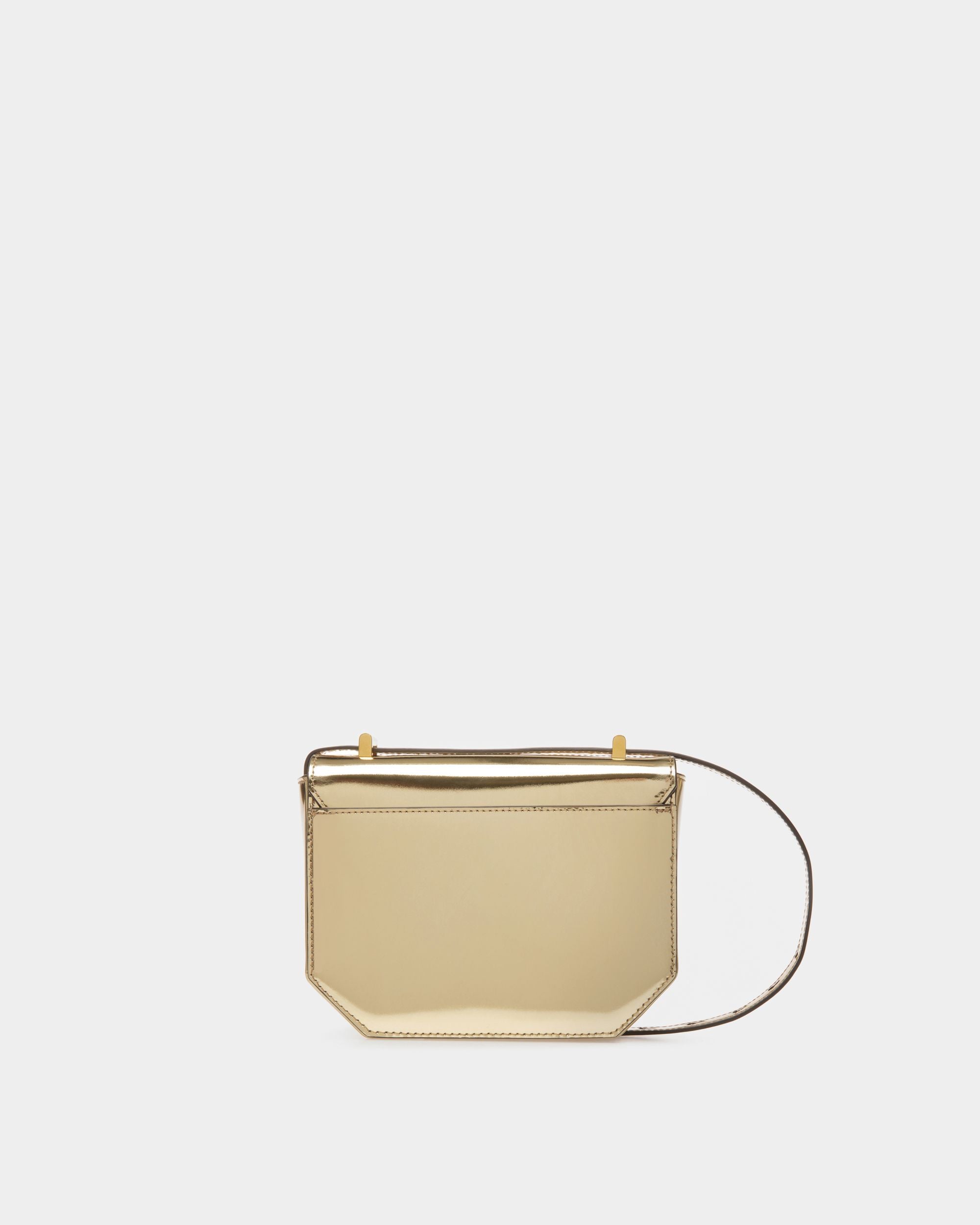Emblem Minibag Aus Goldfarbenem Leder - Damen - Bally - 02