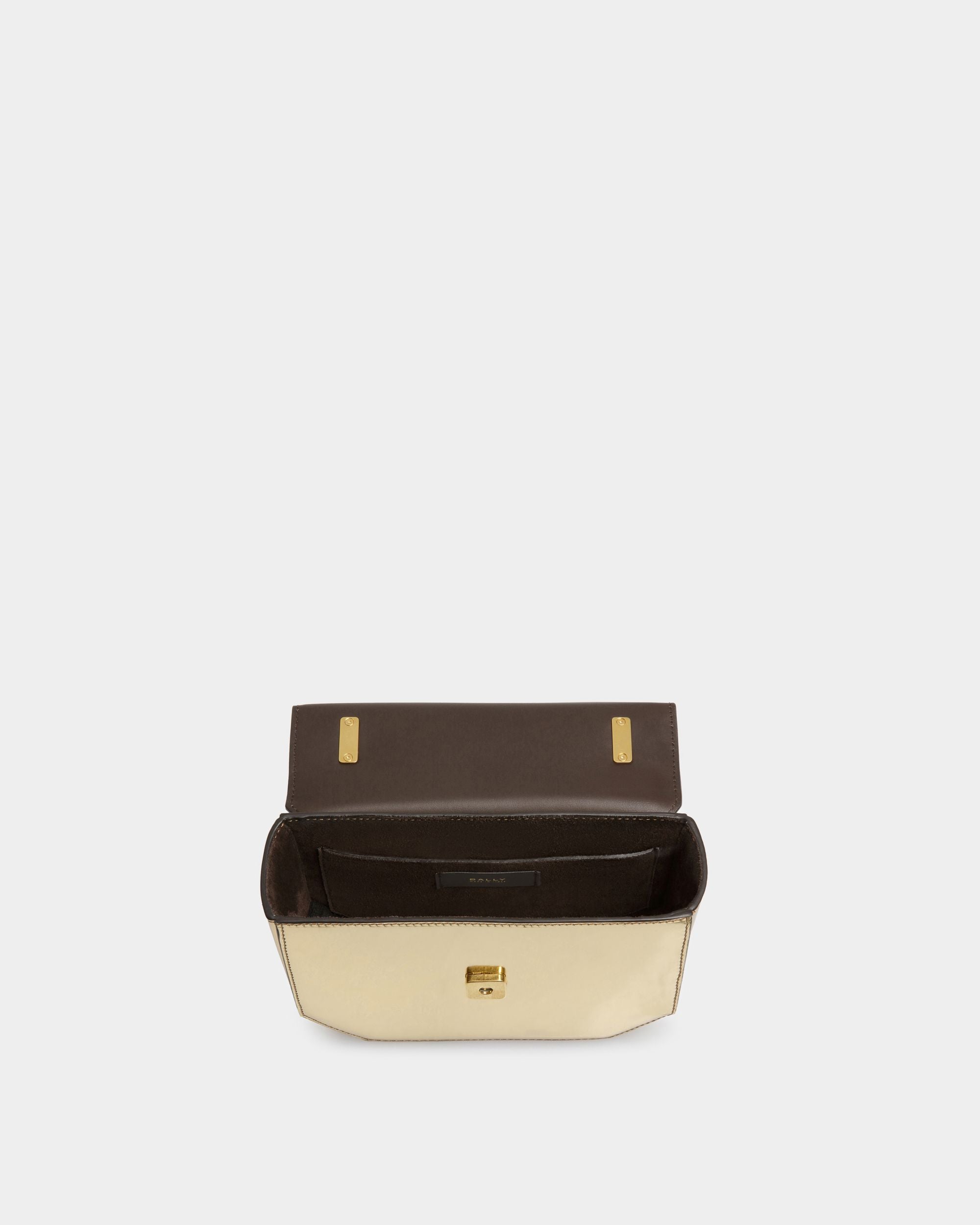 Emblem Minibag Aus Goldfarbenem Leder - Damen - Bally - 04