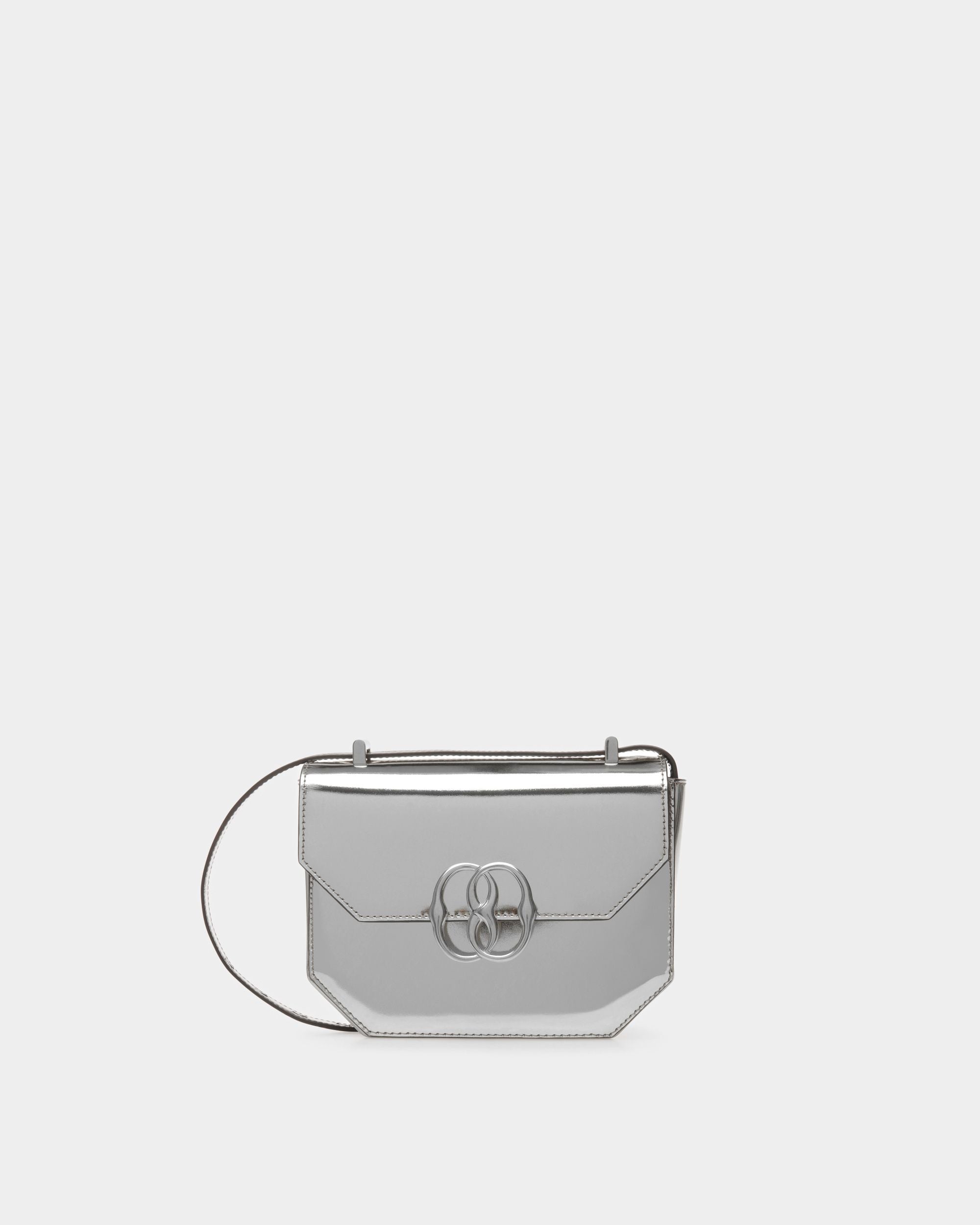 Emblem Minibag Aus Silberfarbenem Leder - Damen - Bally - 01