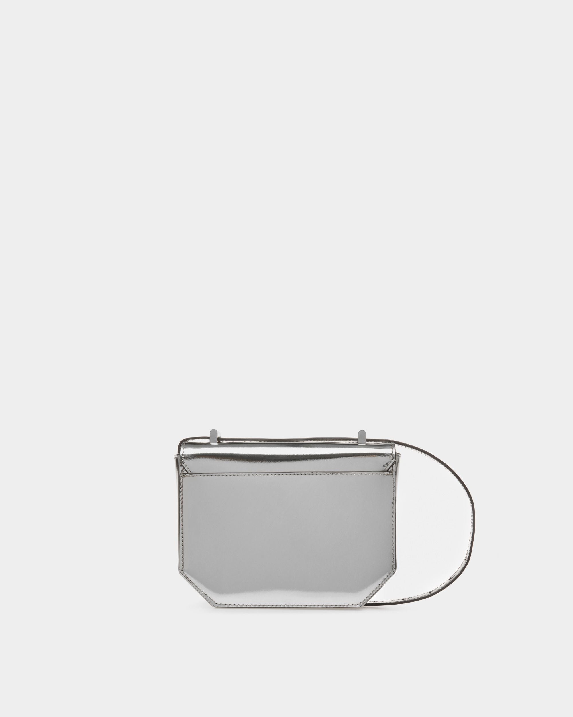 Emblem Minibag Aus Silberfarbenem Leder - Damen - Bally - 02