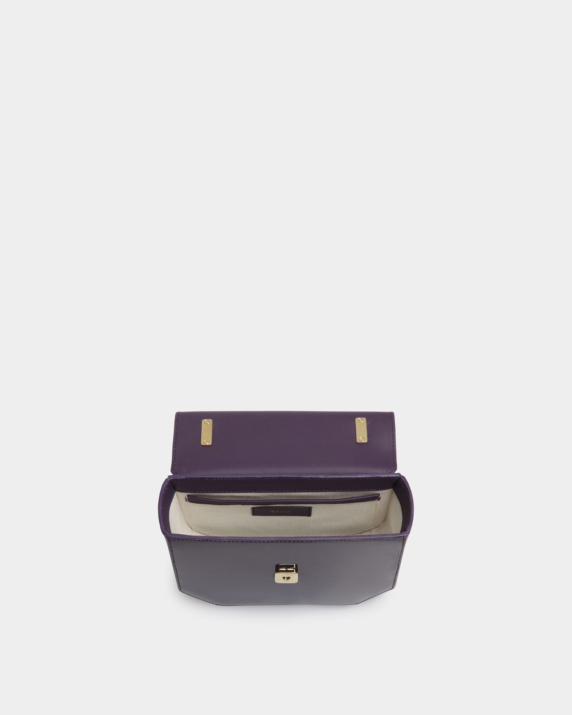 Emblem Minibag Aus Leder In Orchidee - Damen - Bally - 04
