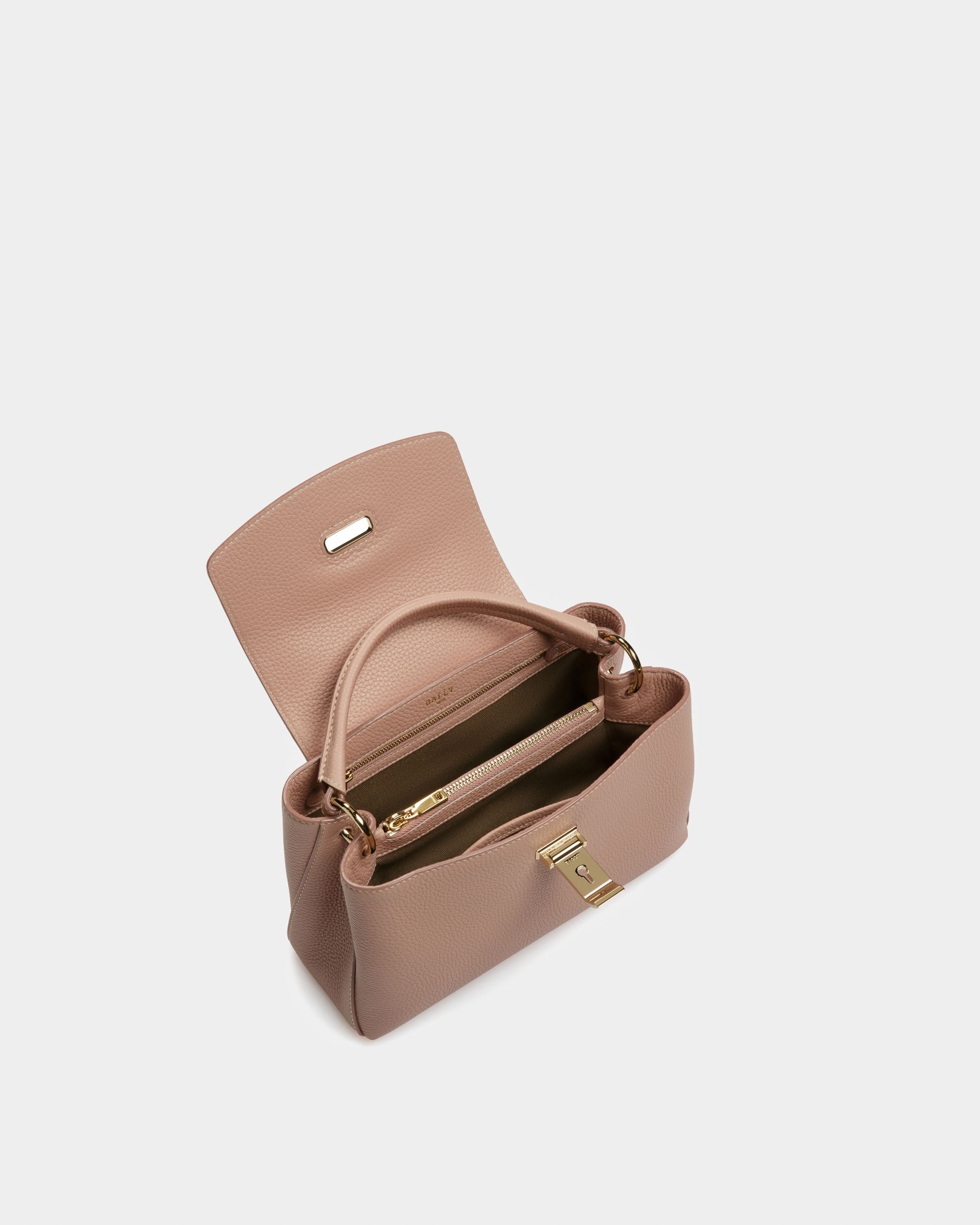 Layka Small Henkeltasche Aus Rosafarbenem Leder - Damen - Bally - 03