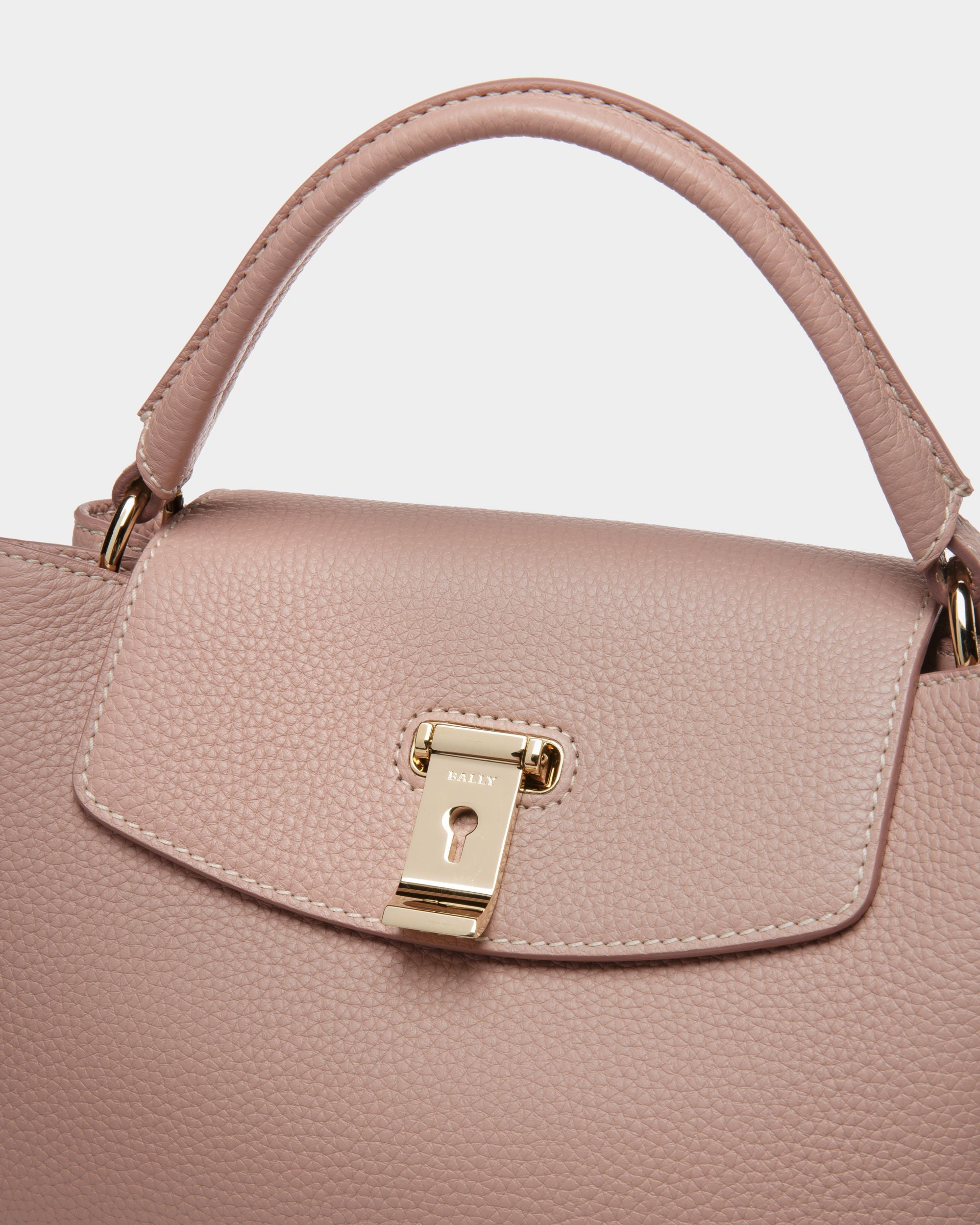 Layka Small Henkeltasche Aus Rosafarbenem Leder - Damen - Bally - 04