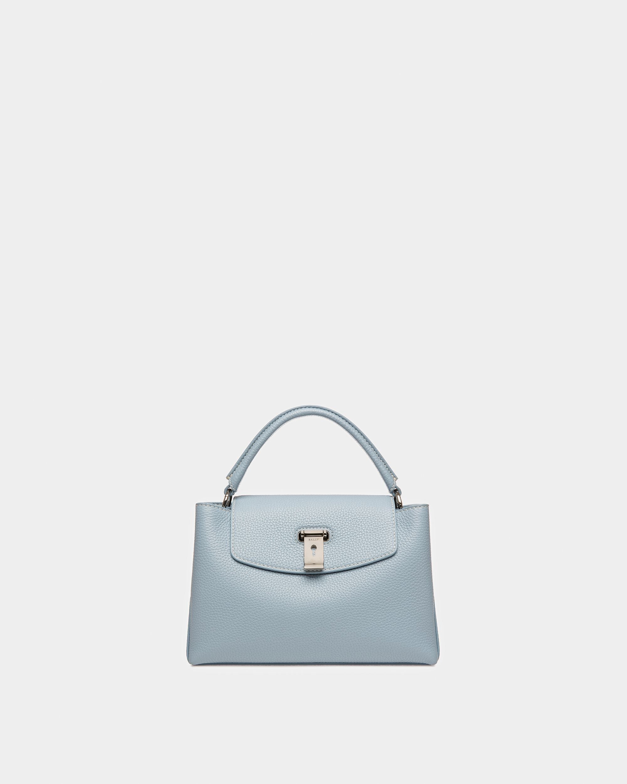 Layka Small Henkeltasche Aus Leder In Hellblau - Damen - Bally - 01
