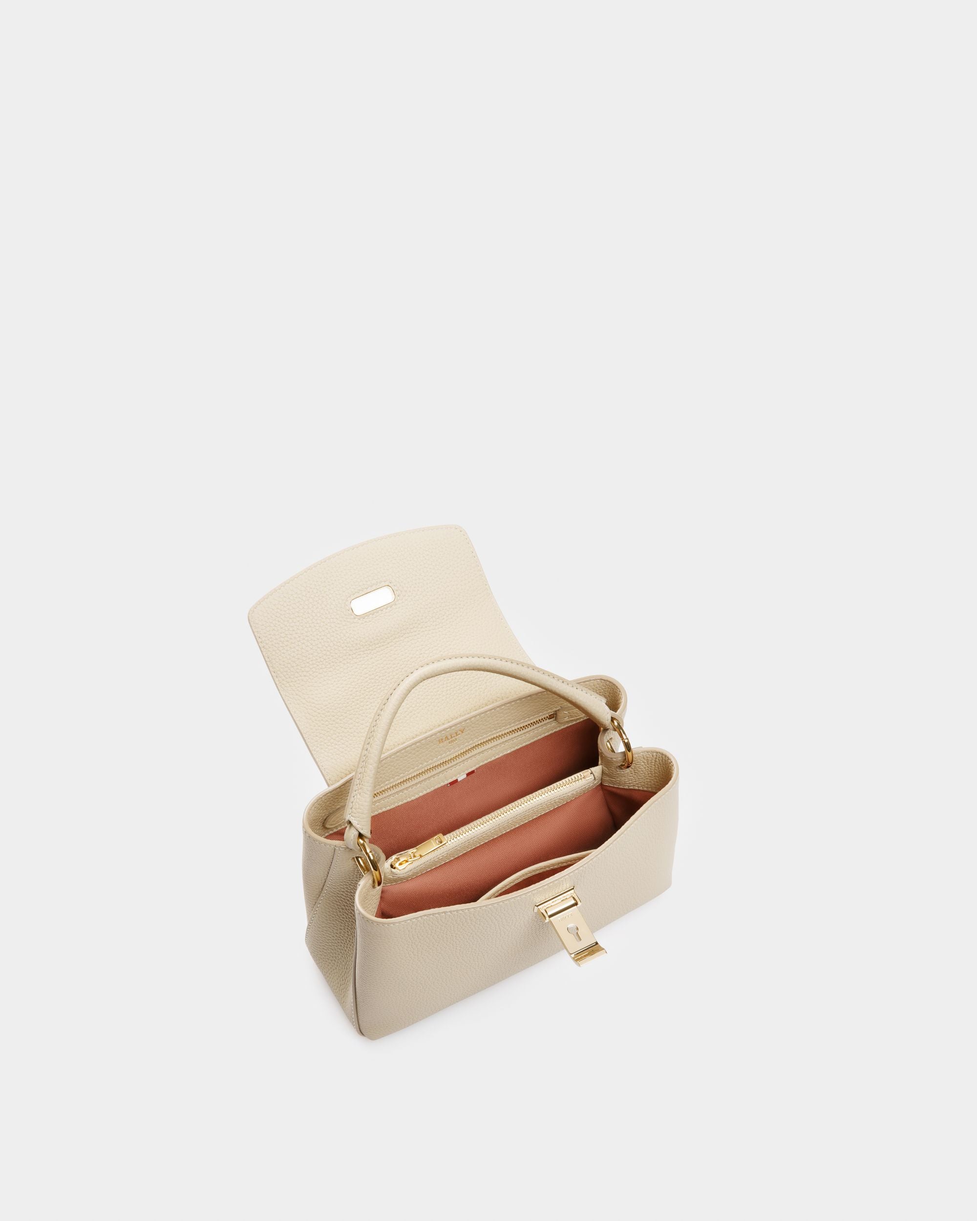 Layka Henkeltasche Aus Leder In Fossil - Damen - Bally - 04
