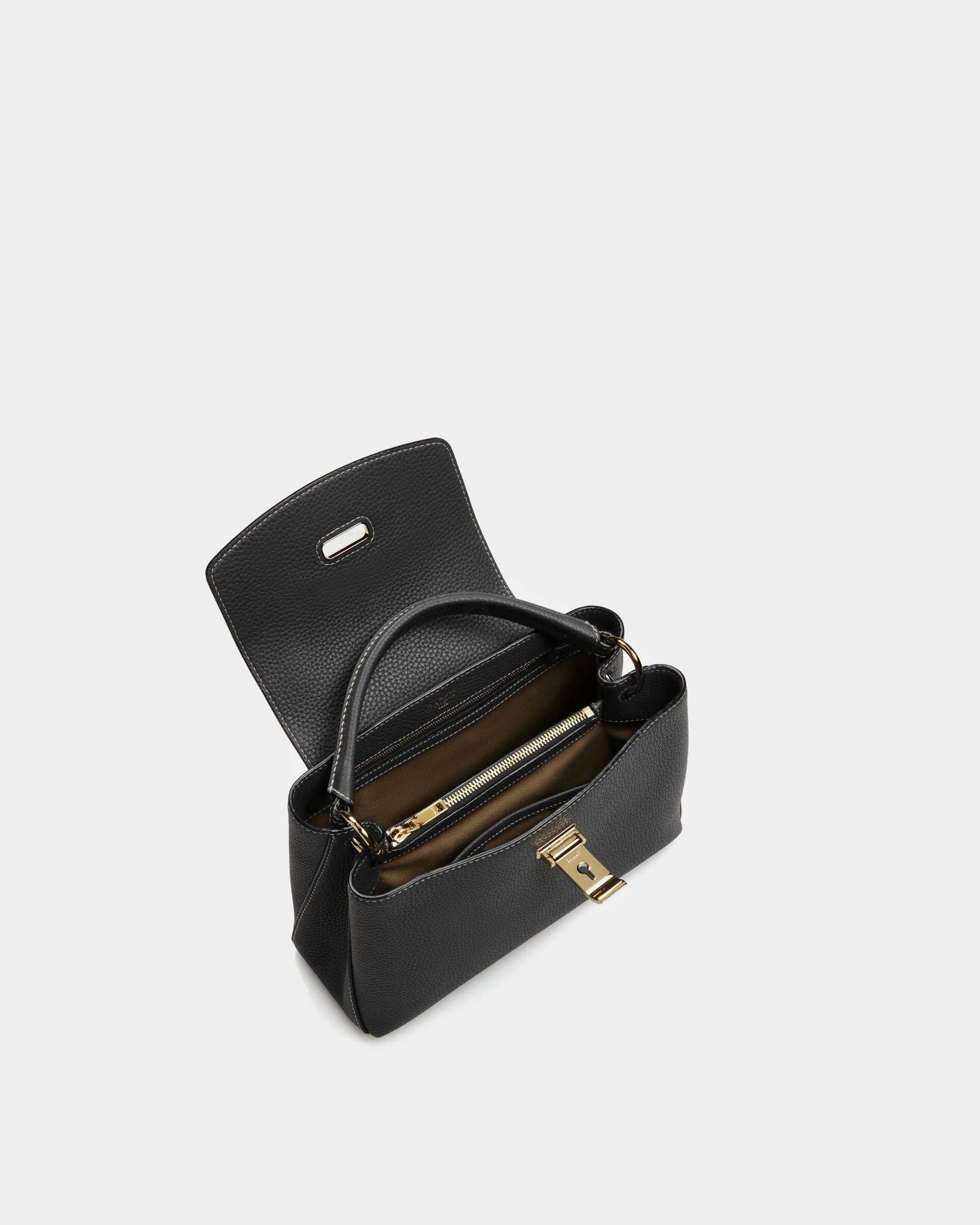 Layka Henkeltasche Aus Leder In Schwarz - Damen - Bally - 05