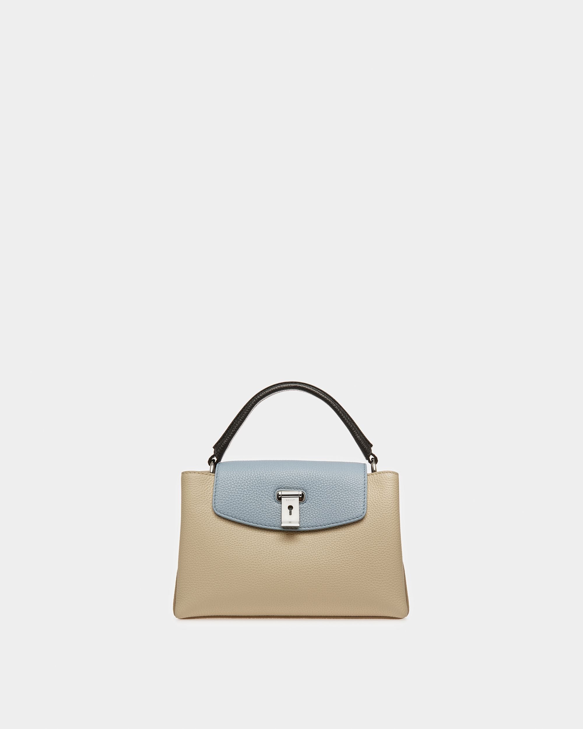 Layka S Henkeltasche Aus Leder In Beige - Damen - Bally - 01