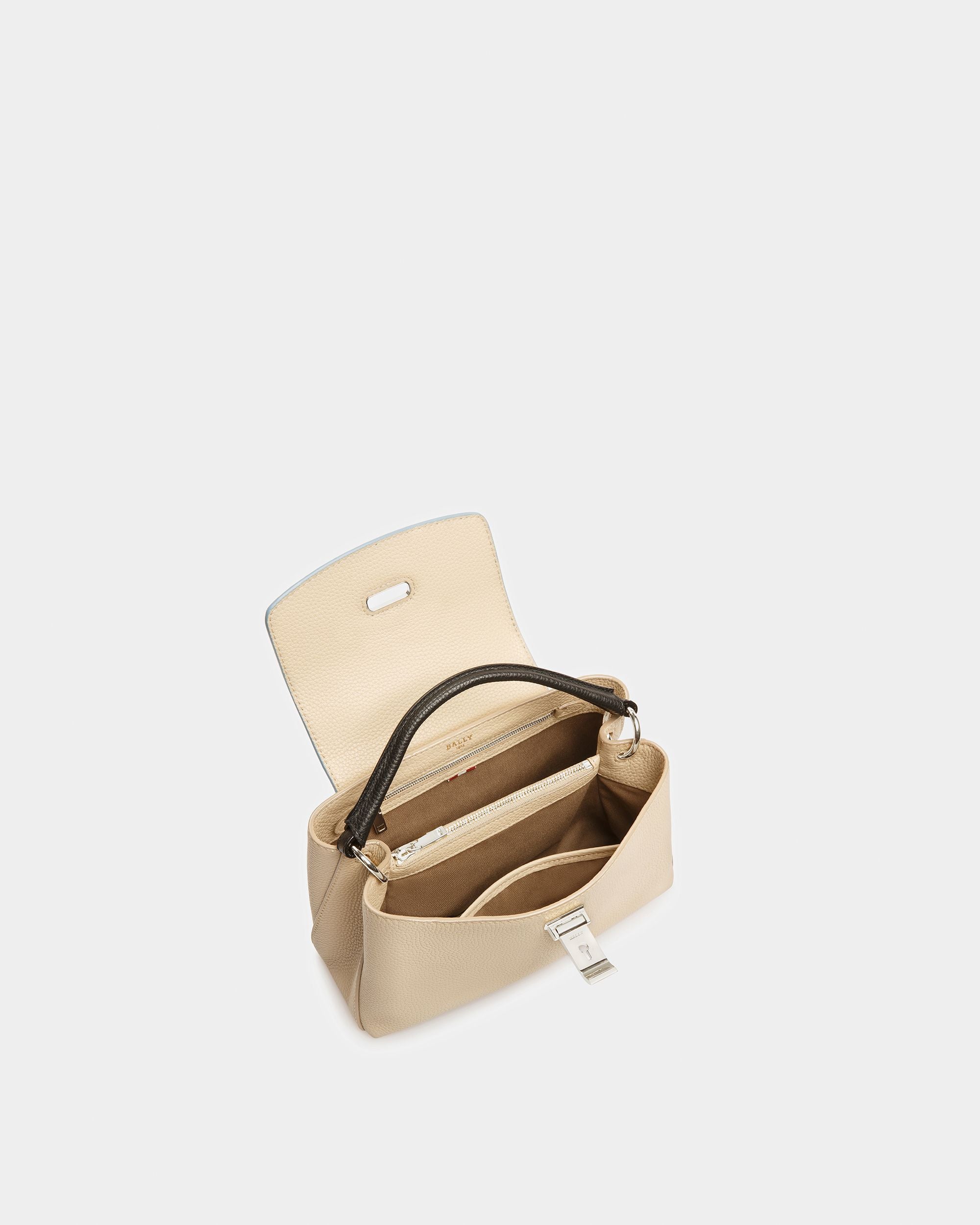Layka S Henkeltasche Aus Leder In Beige - Damen - Bally - 03