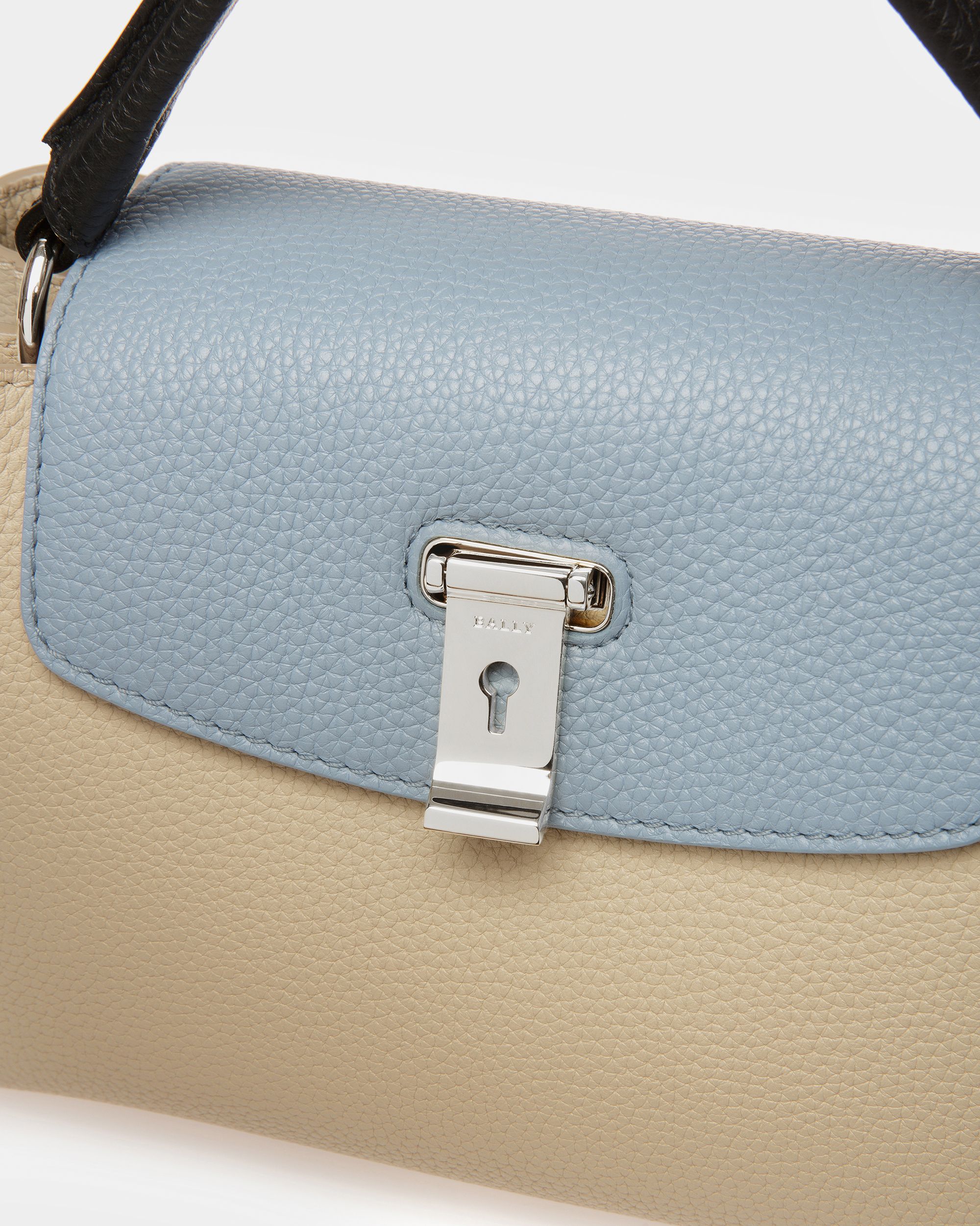 Layka S Henkeltasche Aus Leder In Beige - Damen - Bally - 04