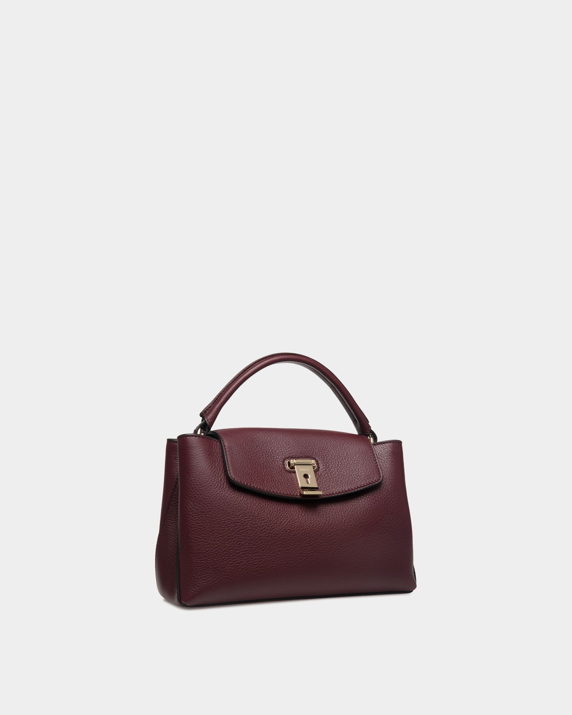 Kleine Lock Me Henkeltasche Aus Genarbtem Leder In Andorra - Damen - Bally - 04