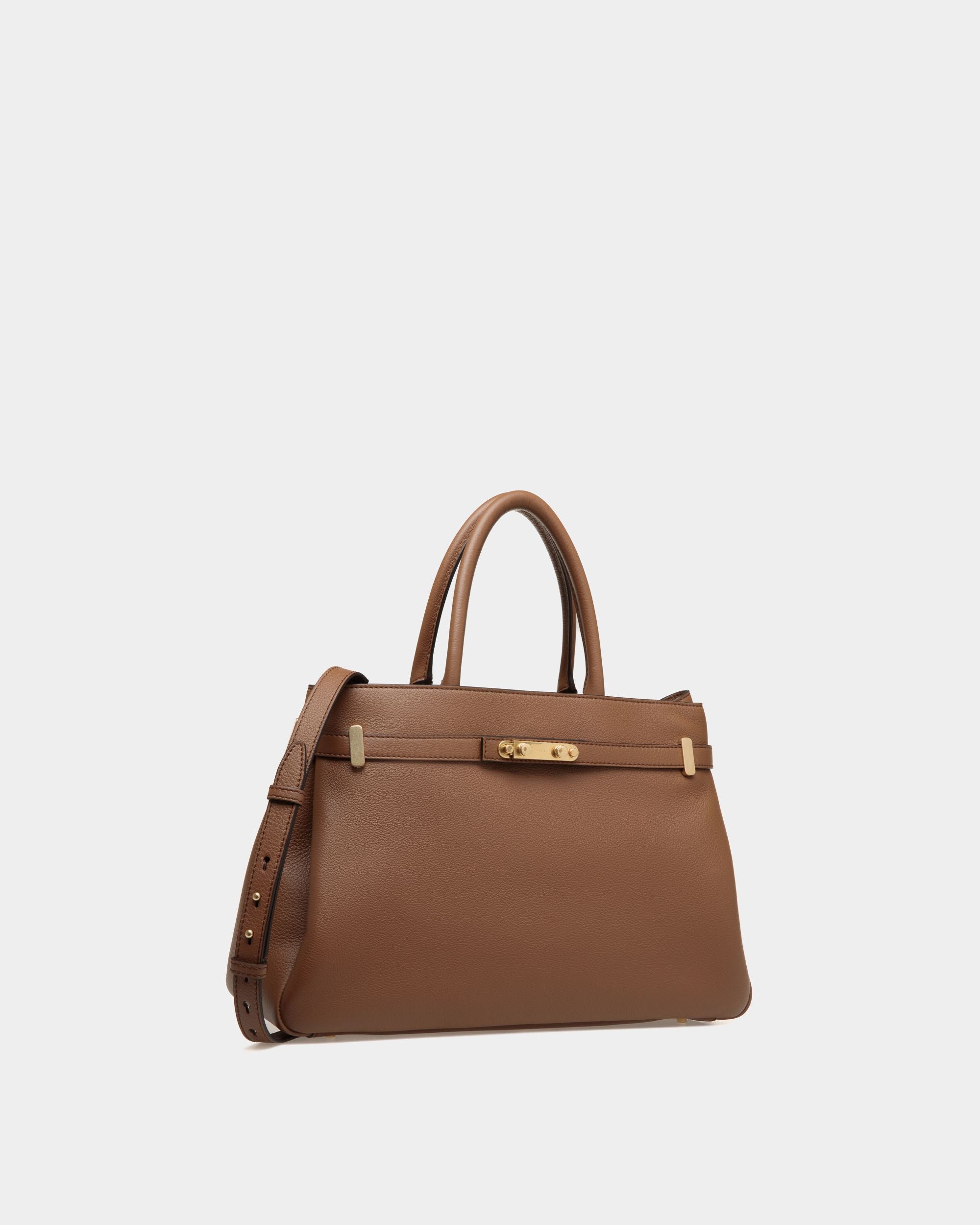 Carriage Tragetasche Aus Braunem Leder - Damen - Bally - 03