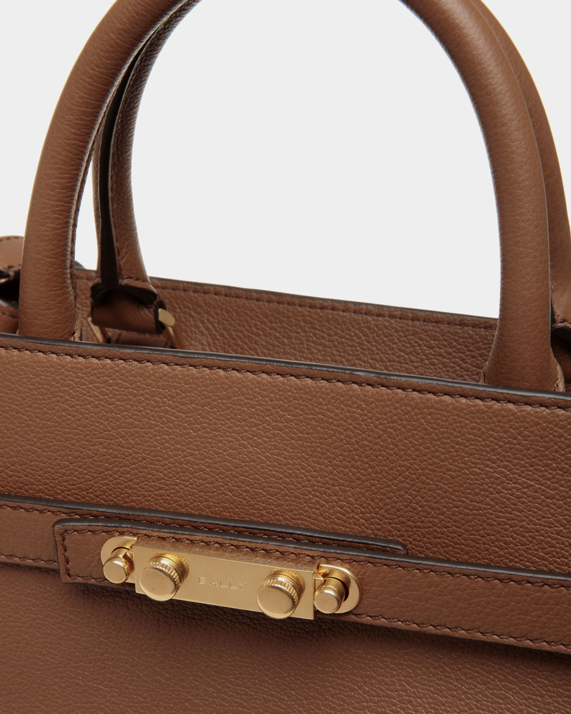 Carriage Tragetasche Aus Braunem Leder - Damen - Bally - 05