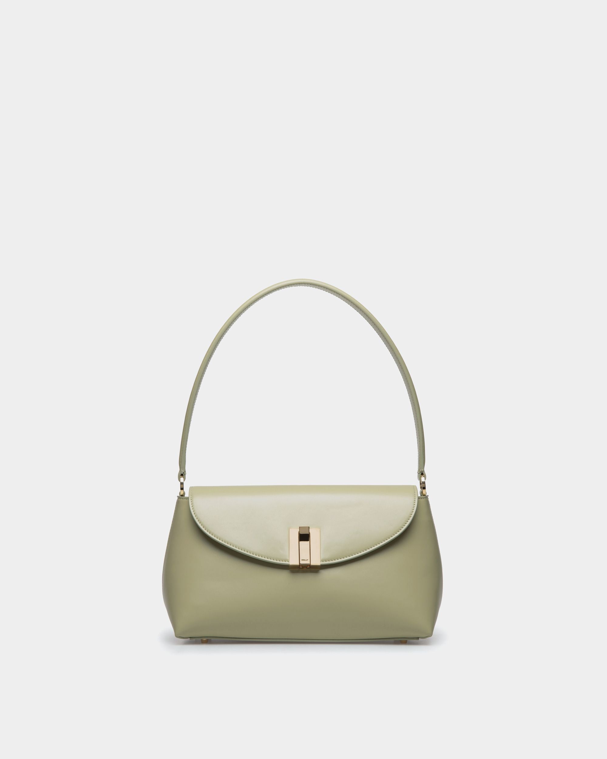 Kleine Henkeltasche Ollam Aus Leder In Light Green - Damen - Bally - 01