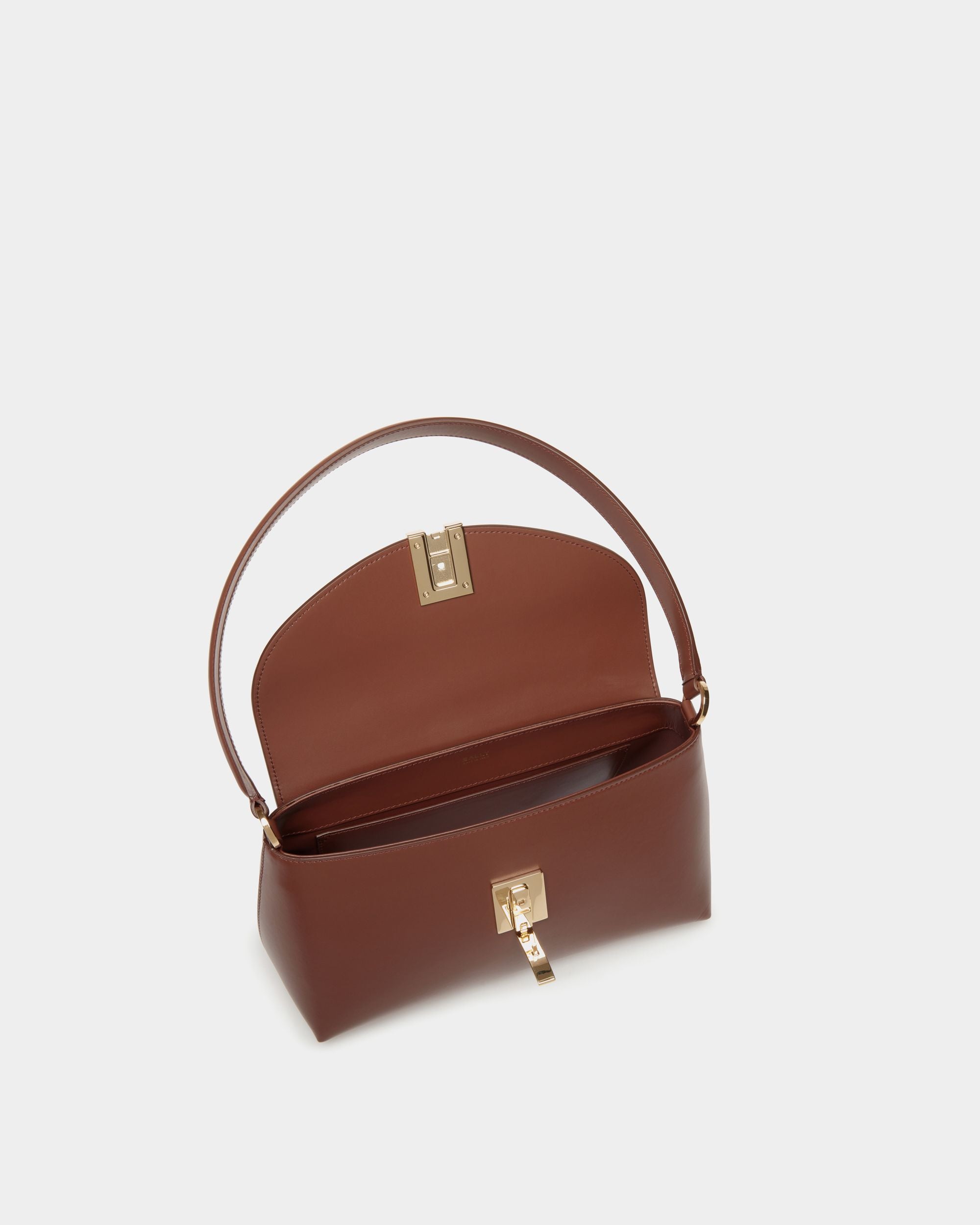 Kleine Henkeltasche Ollam Aus Braunem Leder - Damen - Bally - 04