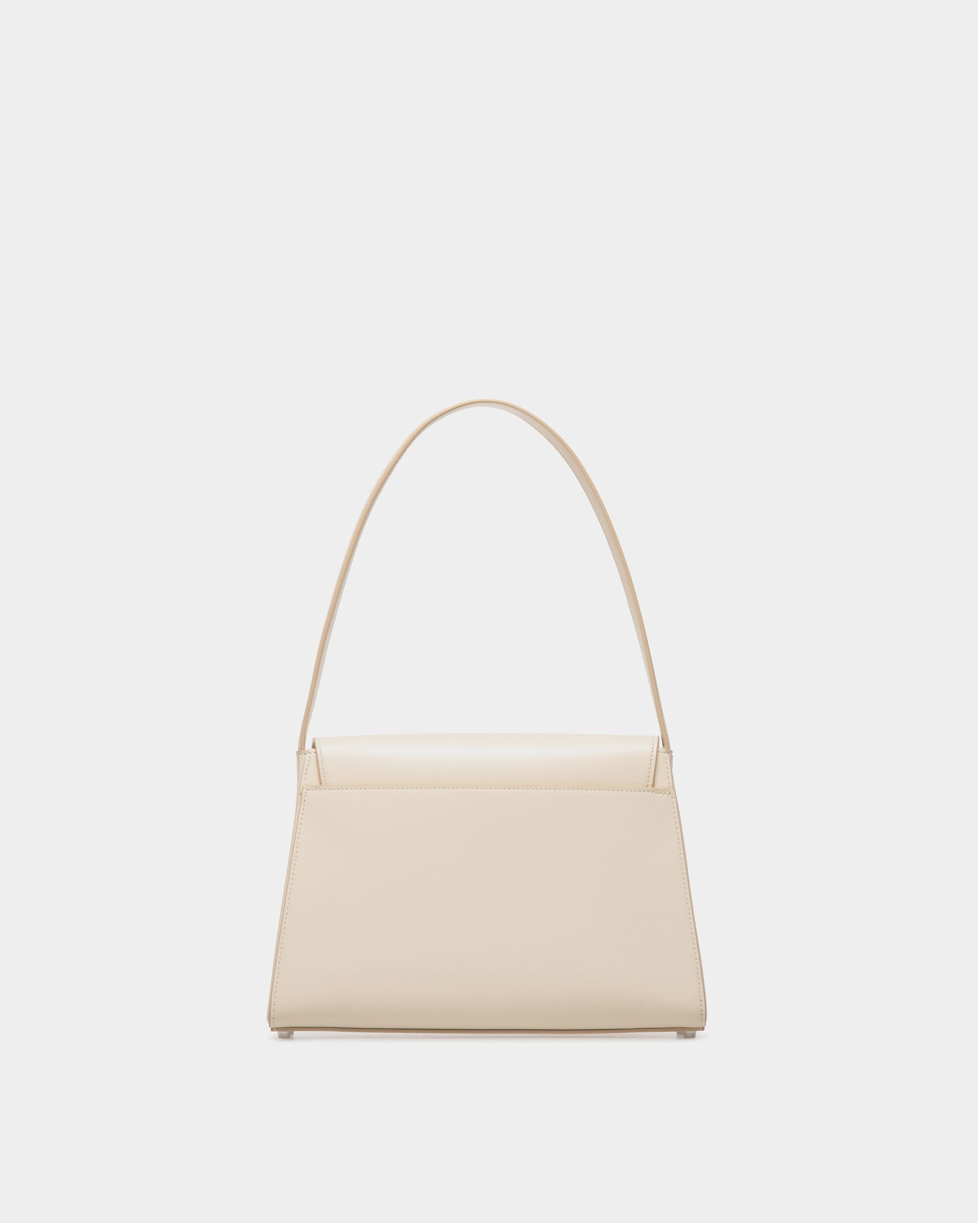 Ollam Schultertasche Aus Weißem Leder - Damen - Bally - 03