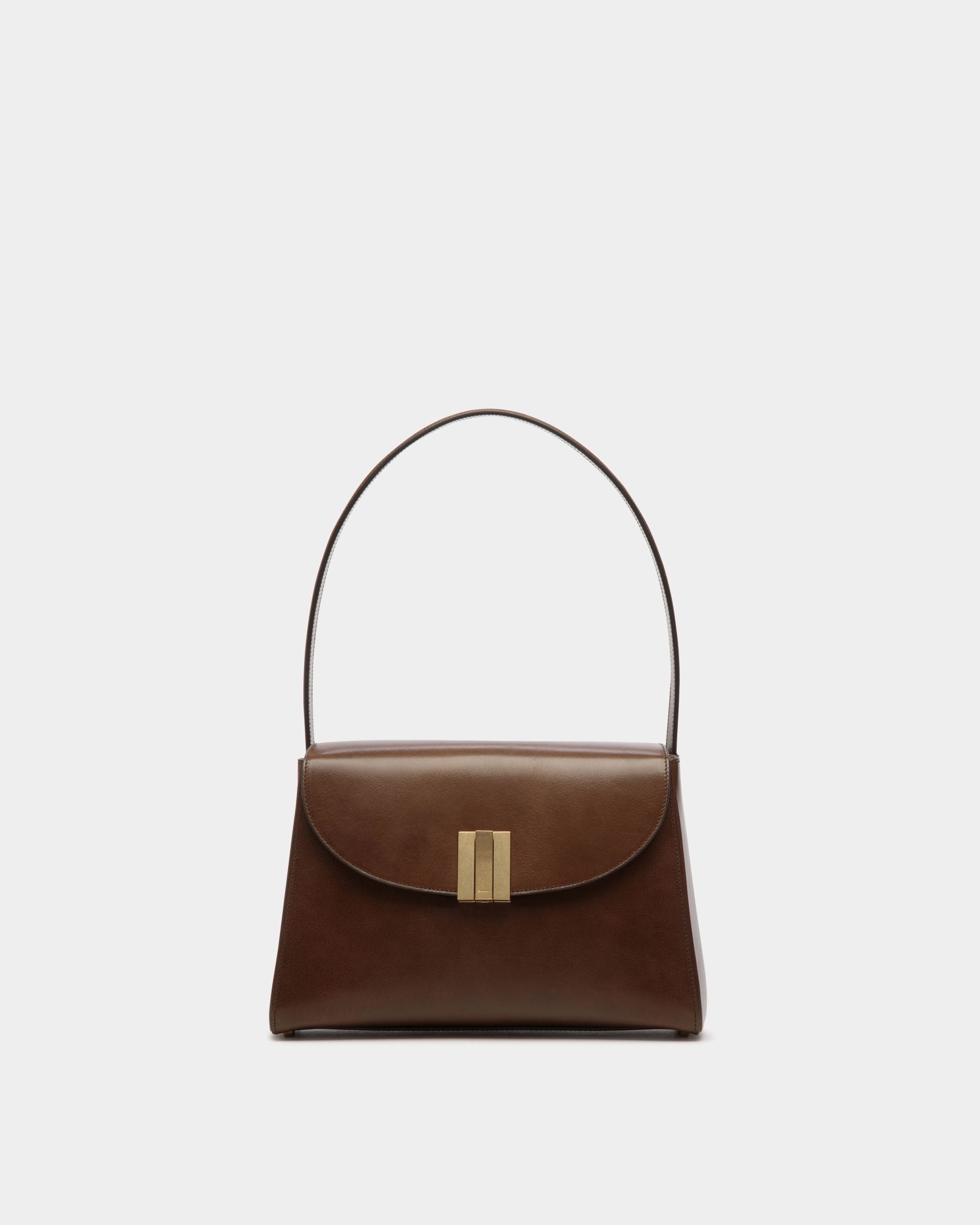 Schultertasche Ollam Aus Leder In Marron Glacé - Damen - Bally - 01