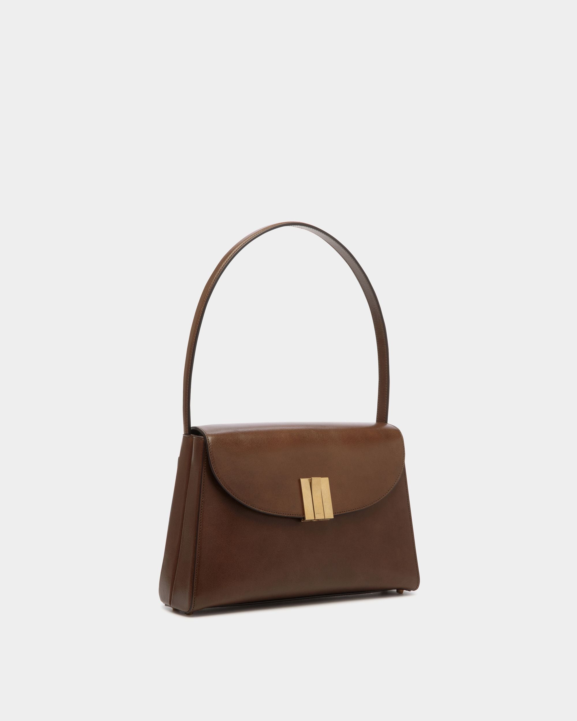 Schultertasche Ollam Aus Leder In Marron Glacé - Damen - Bally - 03
