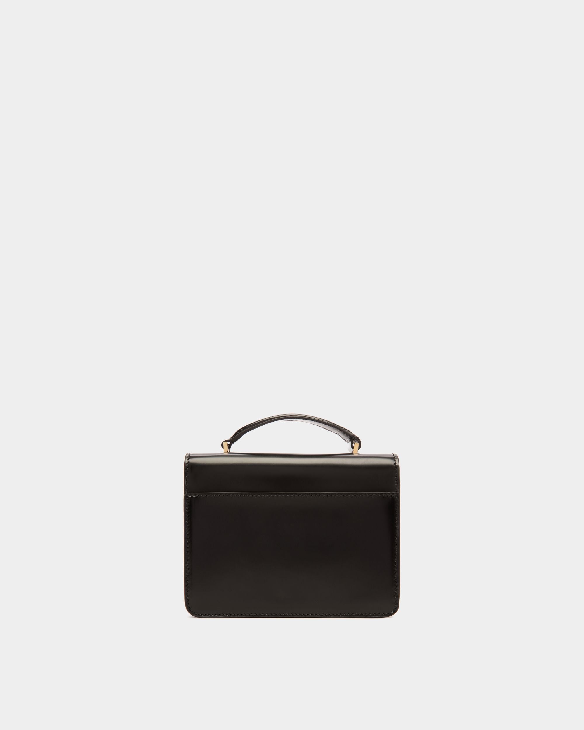 Ollam Mini-Henkeltasche Aus Gebürstetem Leder In Schwarz - Damen - Bally - 03