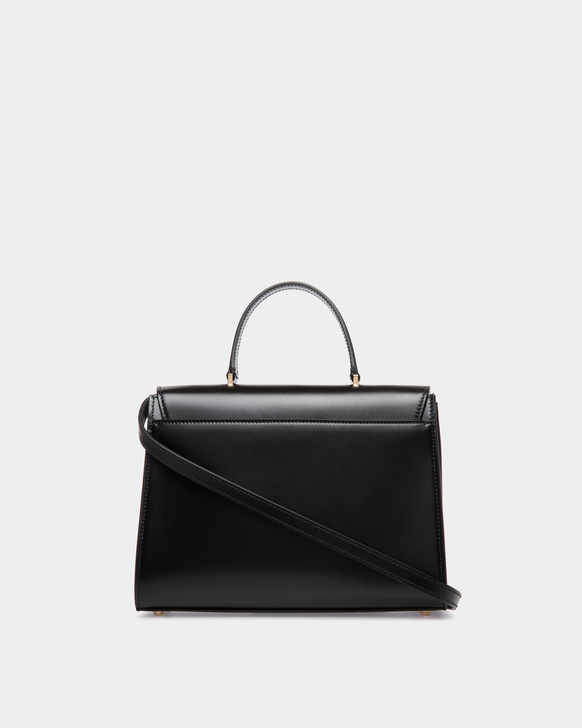 Ollam Henkeltasche Aus Schwarzem Leder - Damen - Bally - 03