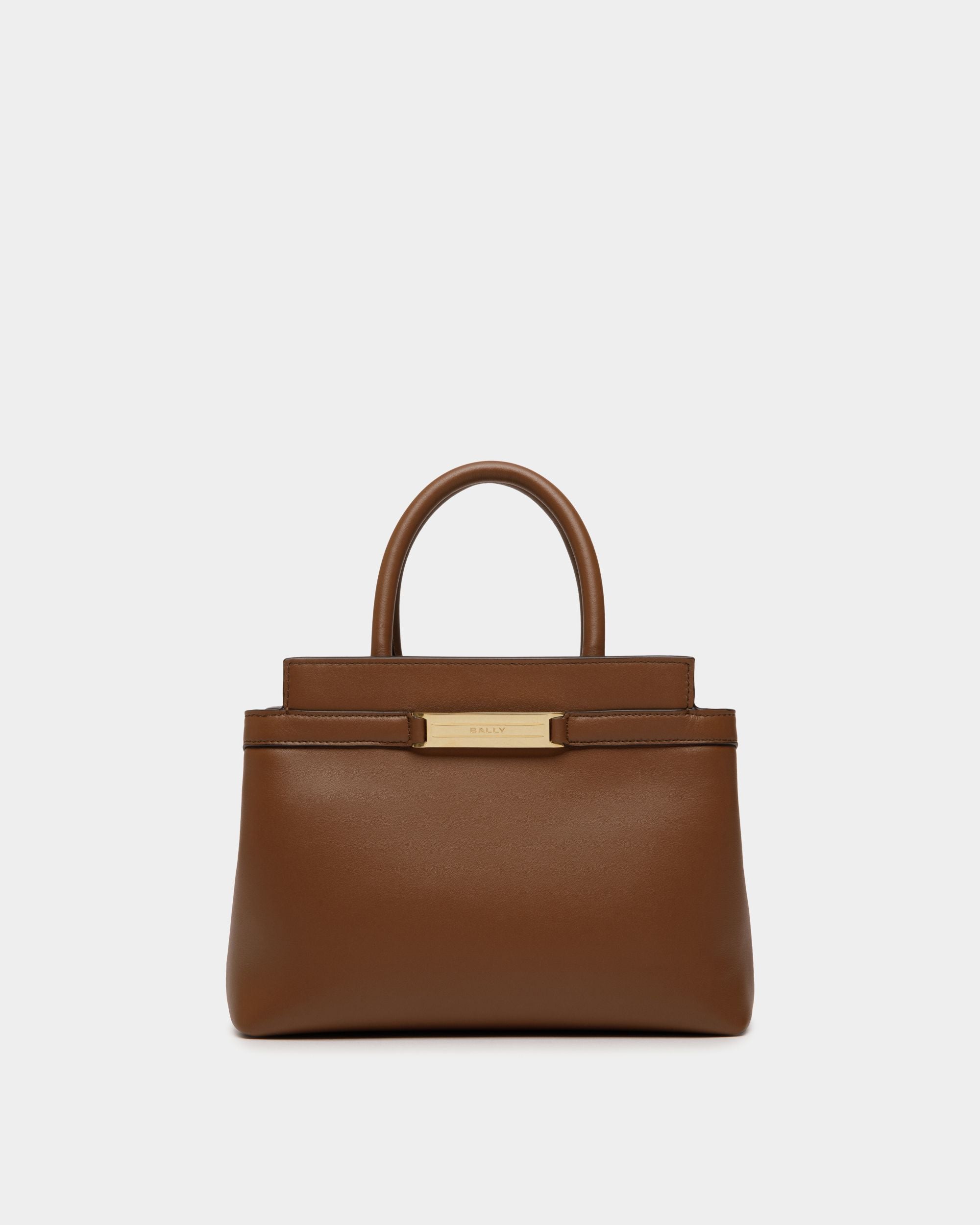 Kleine Deco Tragetasche Aus Leder In Braun - Damen - Bally - 01
